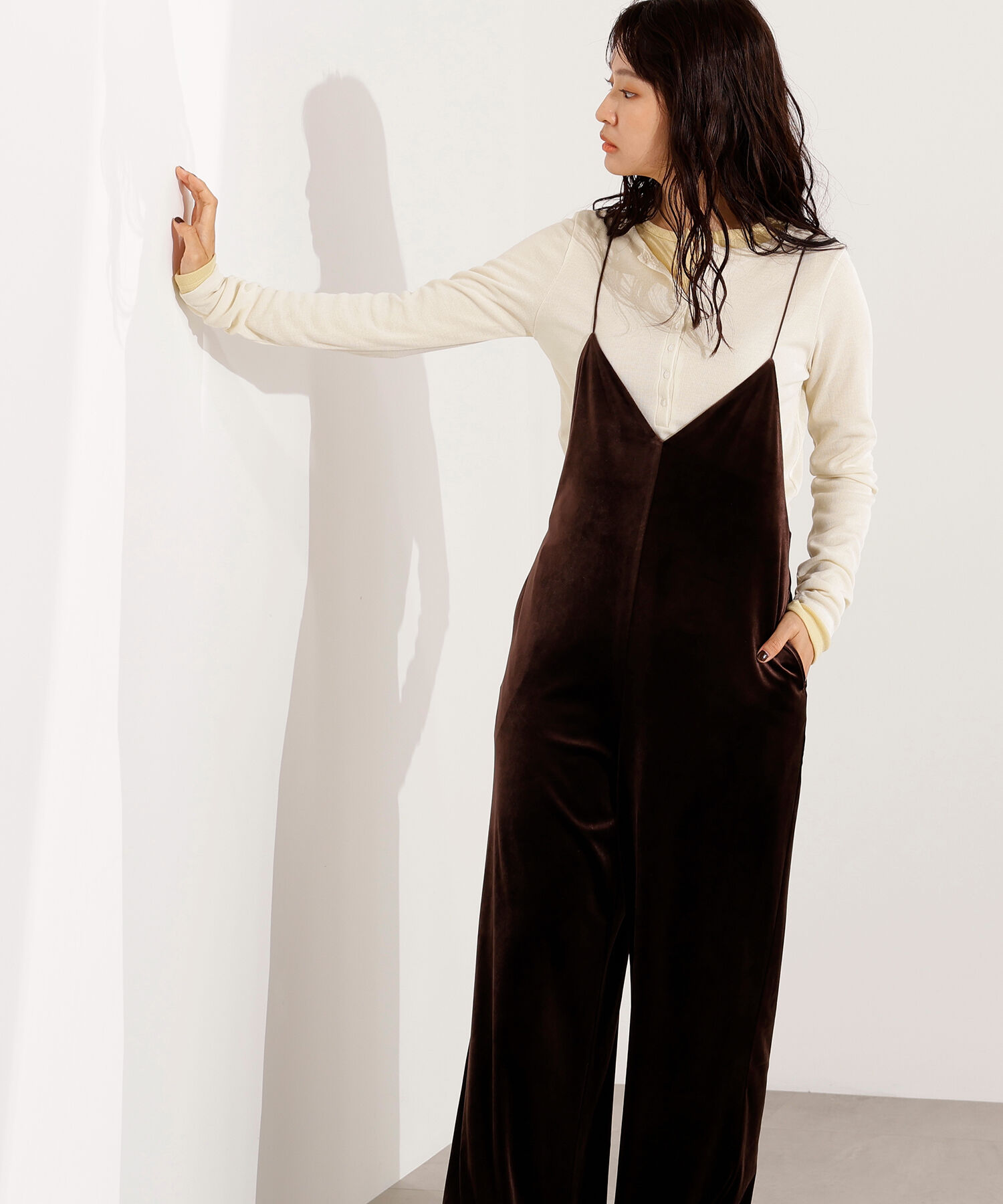  「ベロアオールインワン」|ワンピース|