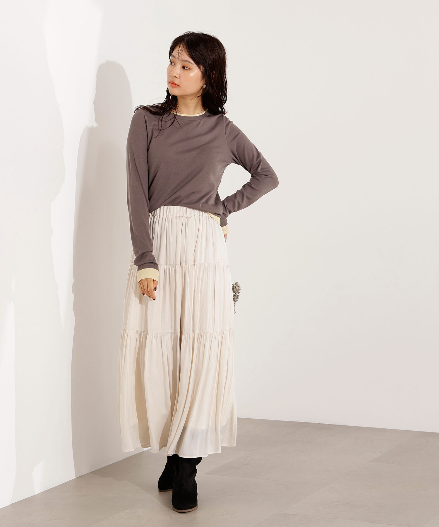  「シアーレイヤードトップス」|Tシャツ・カットソー|