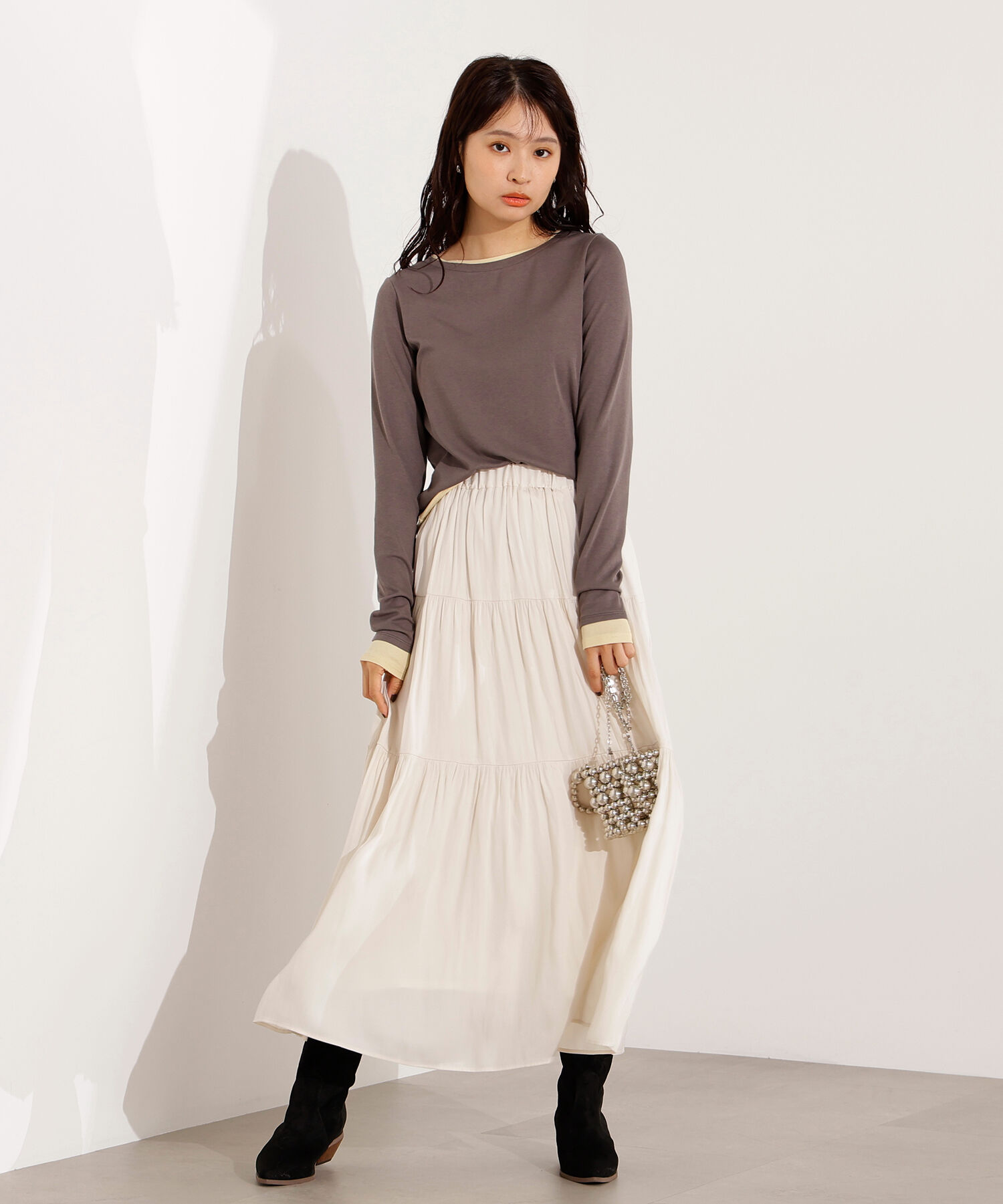  「シアーレイヤードトップス」|Tシャツ・カットソー|