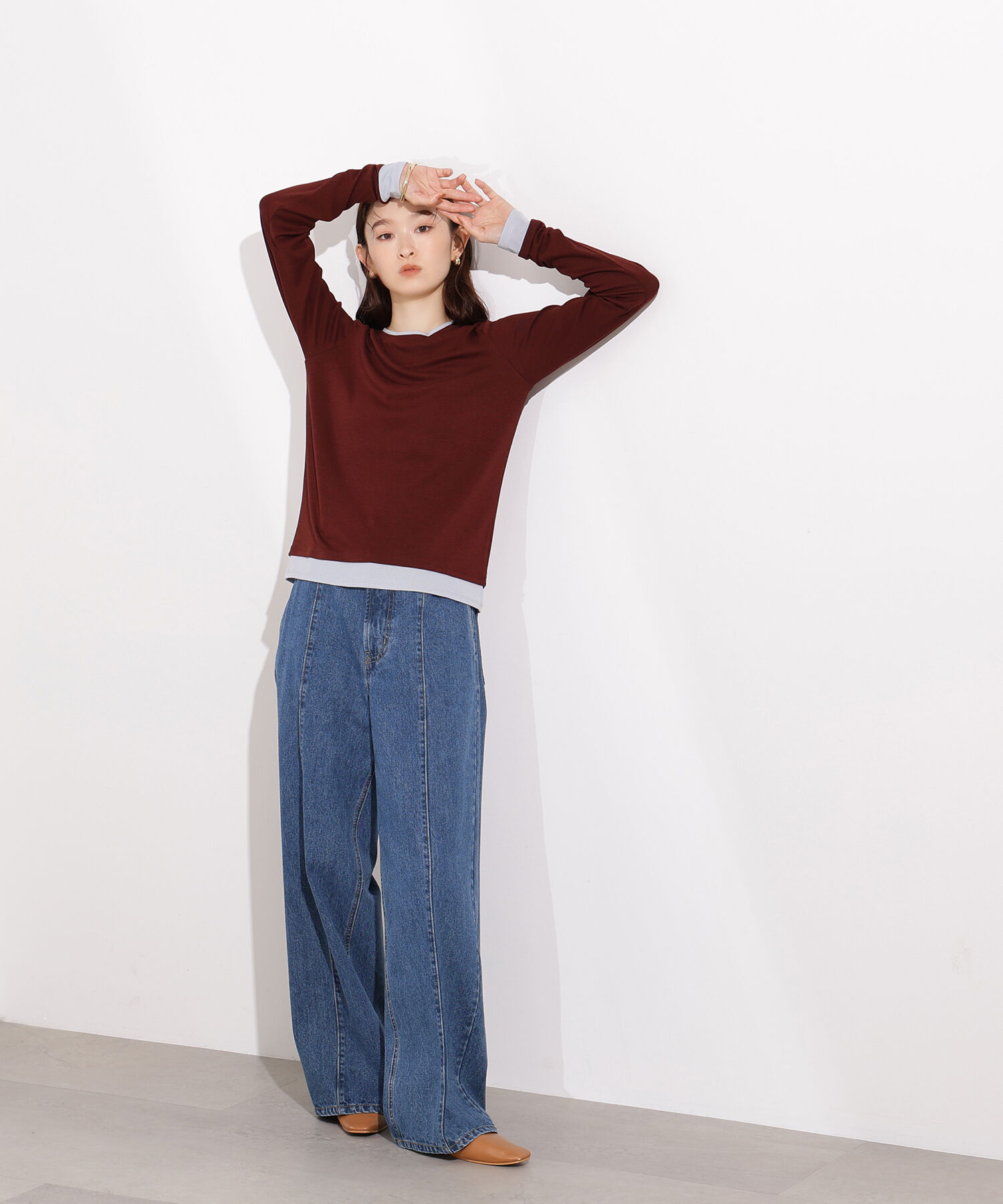  「シアーレイヤードトップス」|Tシャツ・カットソー|