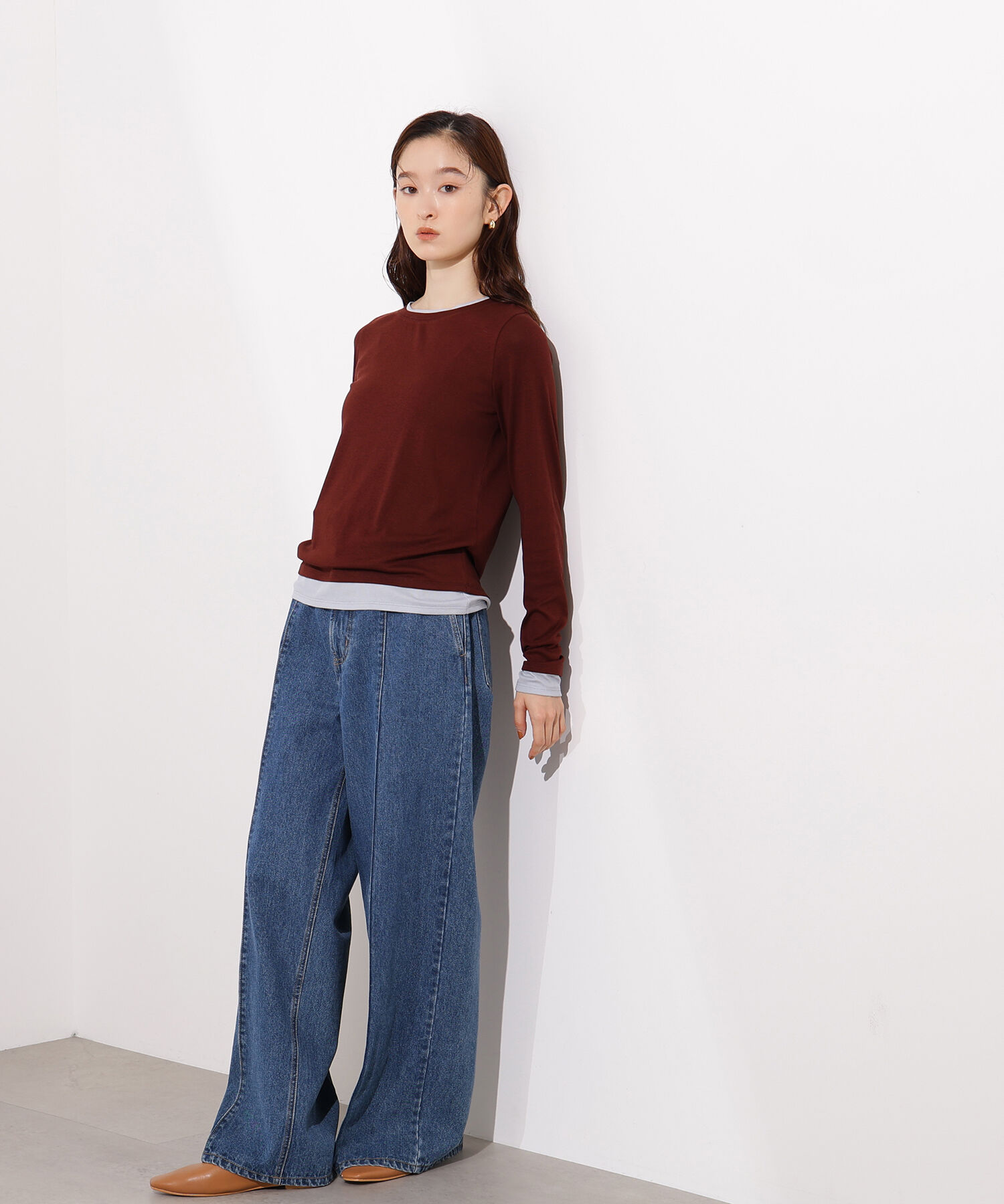  「シアーレイヤードトップス」|Tシャツ・カットソー|