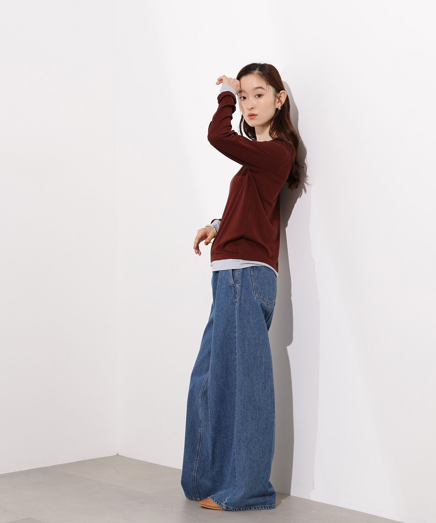  「シアーレイヤードトップス」|Tシャツ・カットソー|