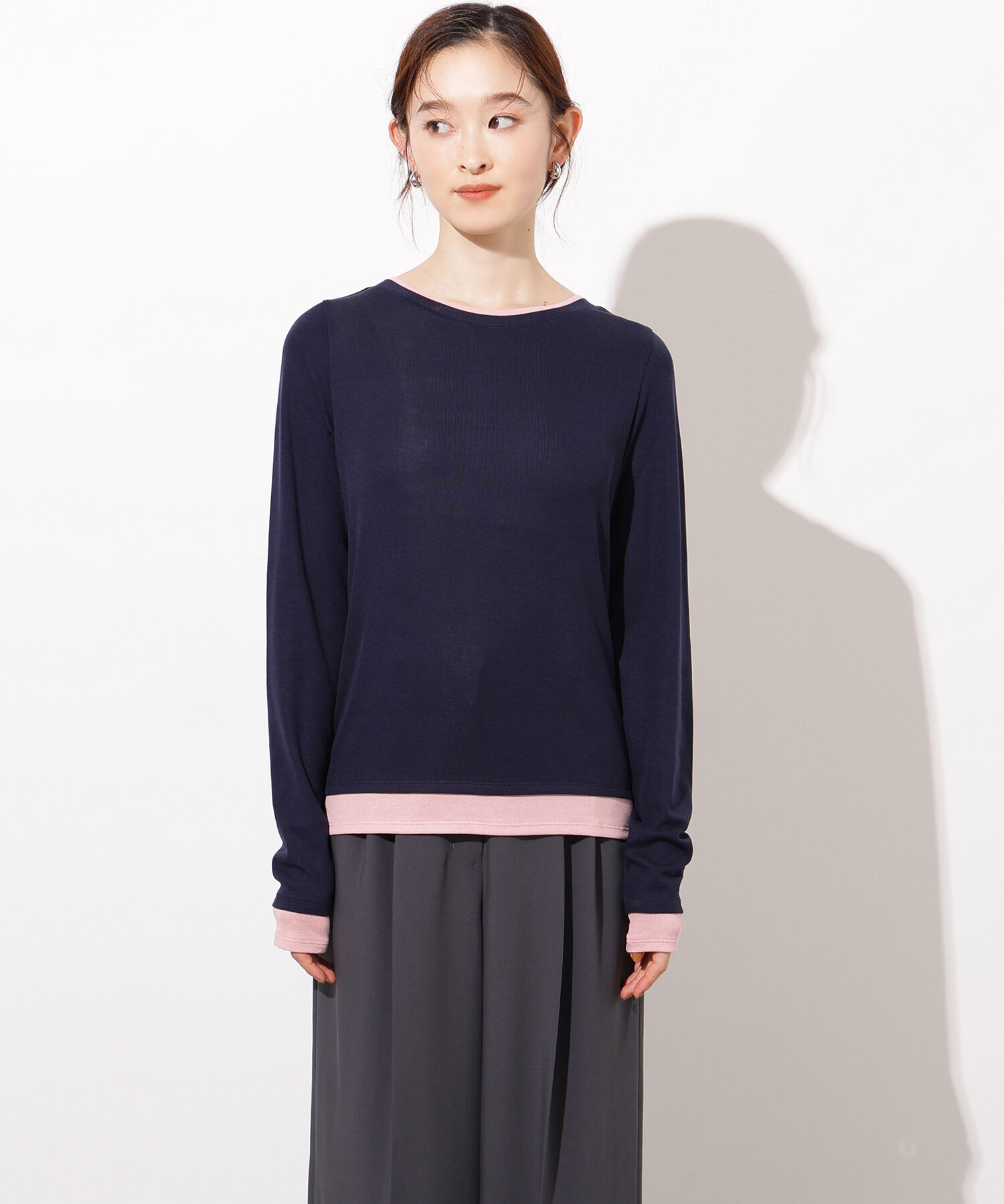  「シアーレイヤードトップス」|Tシャツ・カットソー|