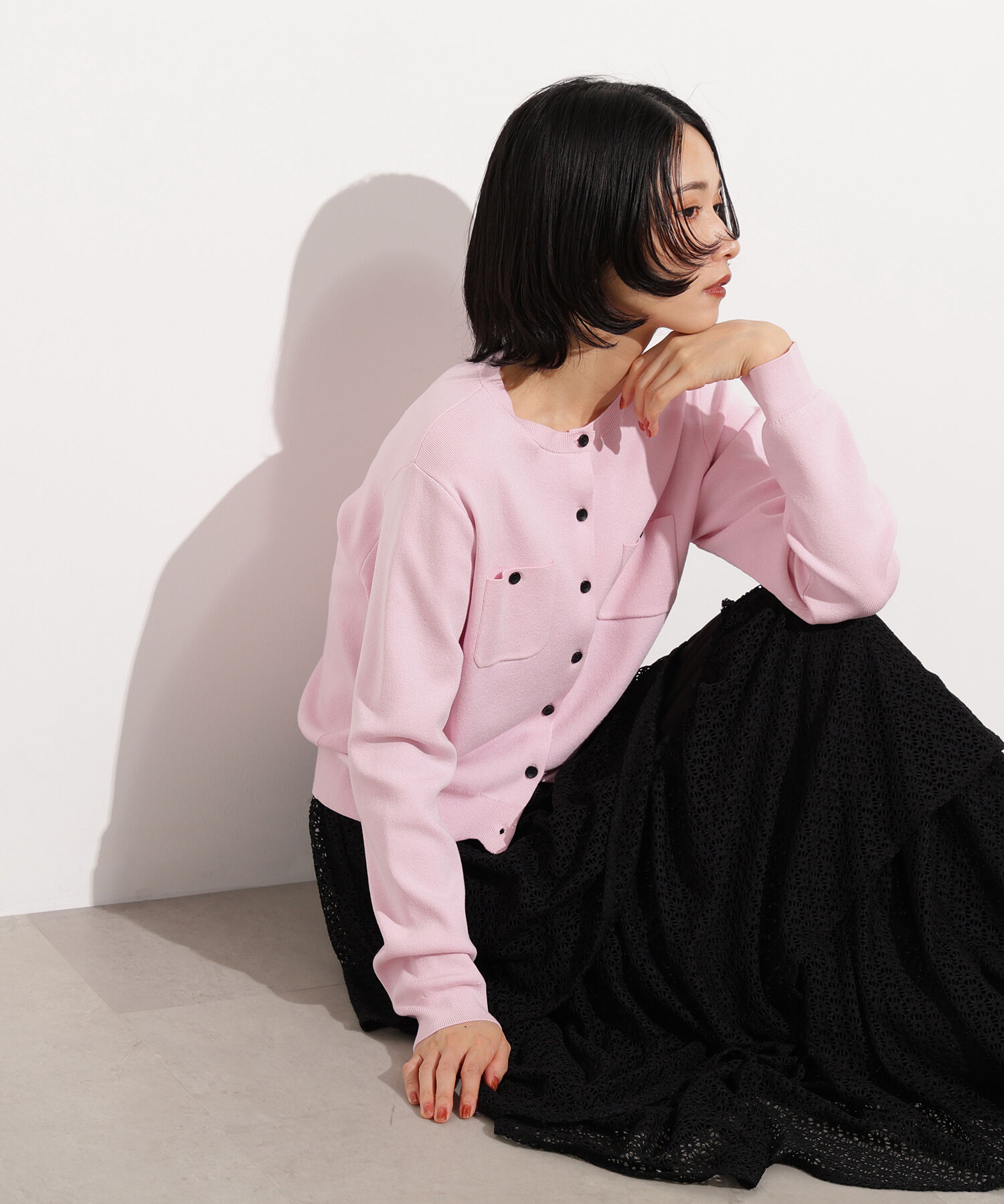  「ベーシックポケットカーディガン」|ニット・セーター|