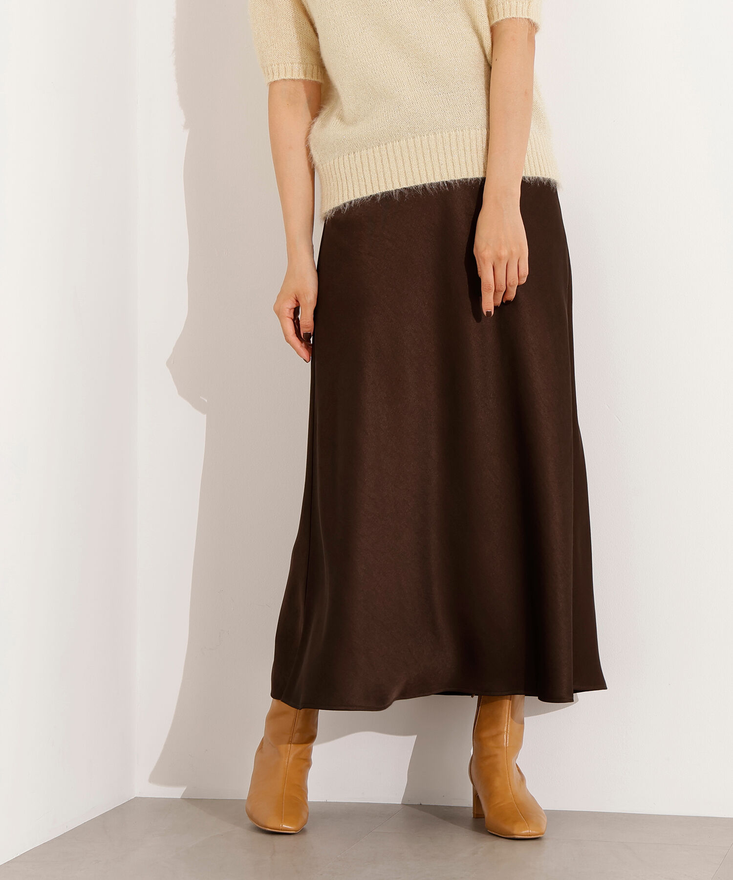  「サテンナロースカート」|スカート|