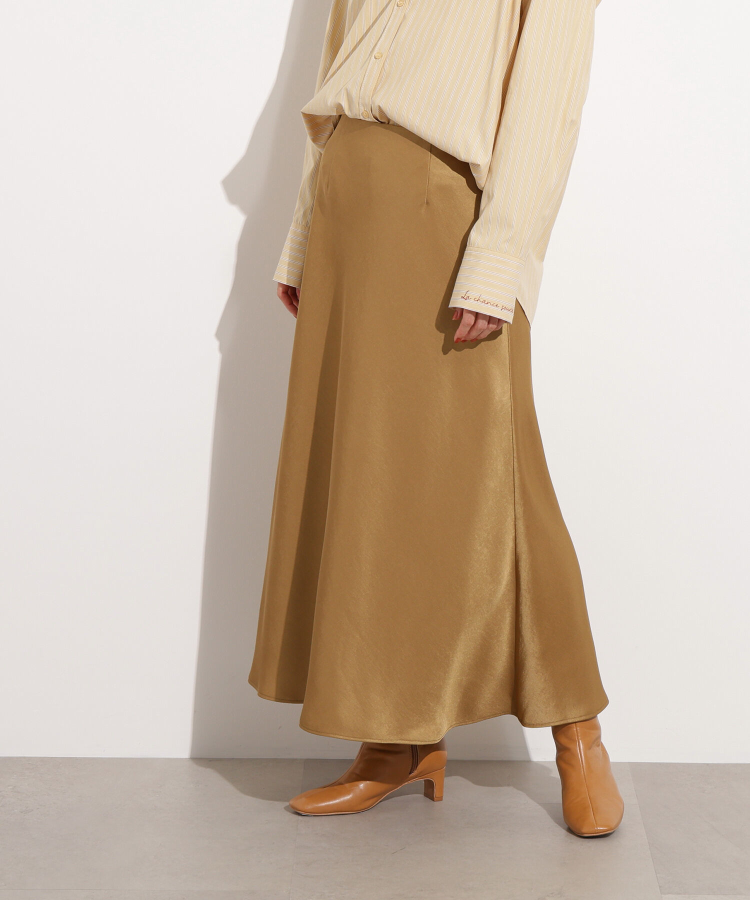  「サテンナロースカート」|スカート|