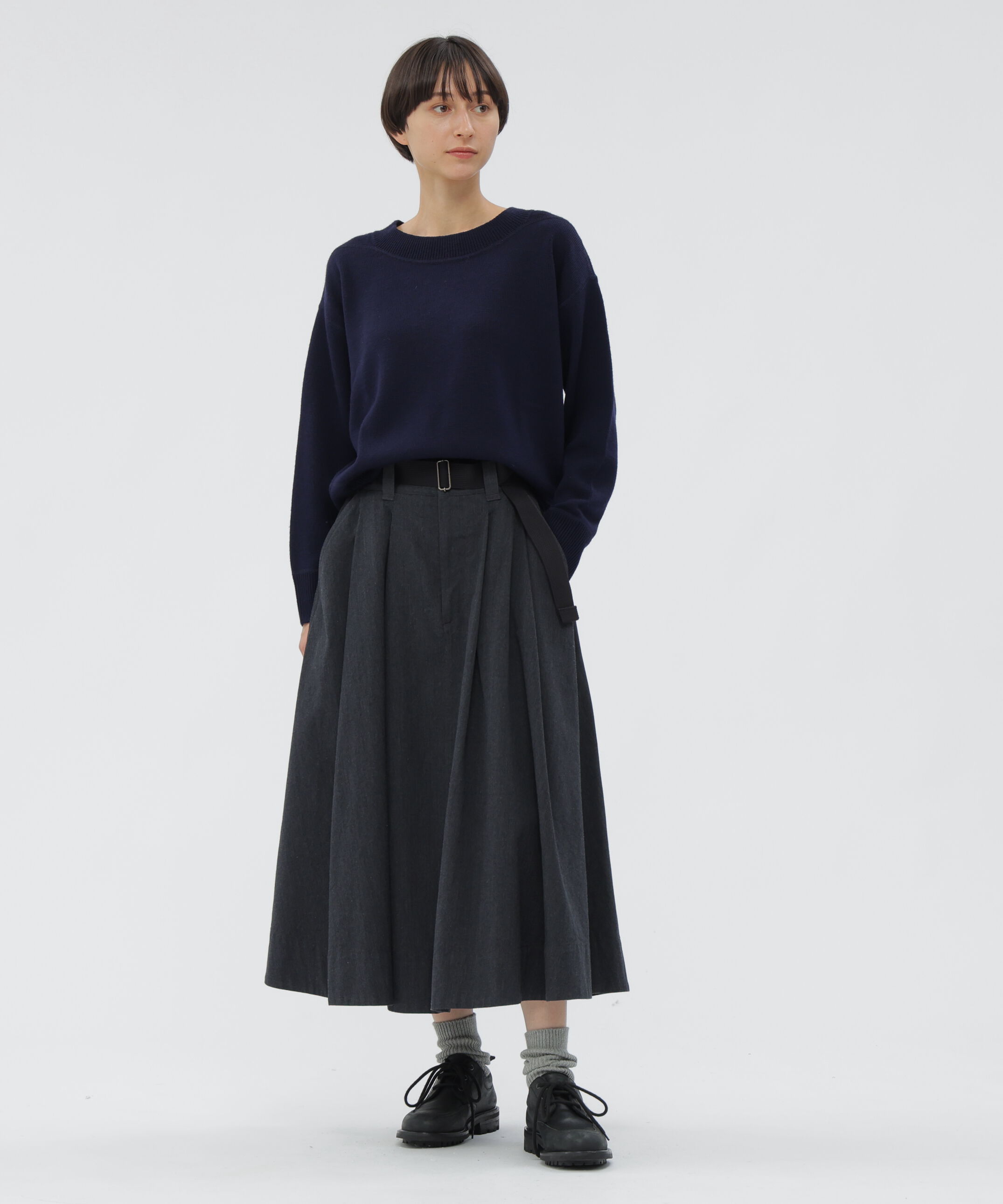 MHL.「WOOL COTTON TWILL SKIRT」|スカート|