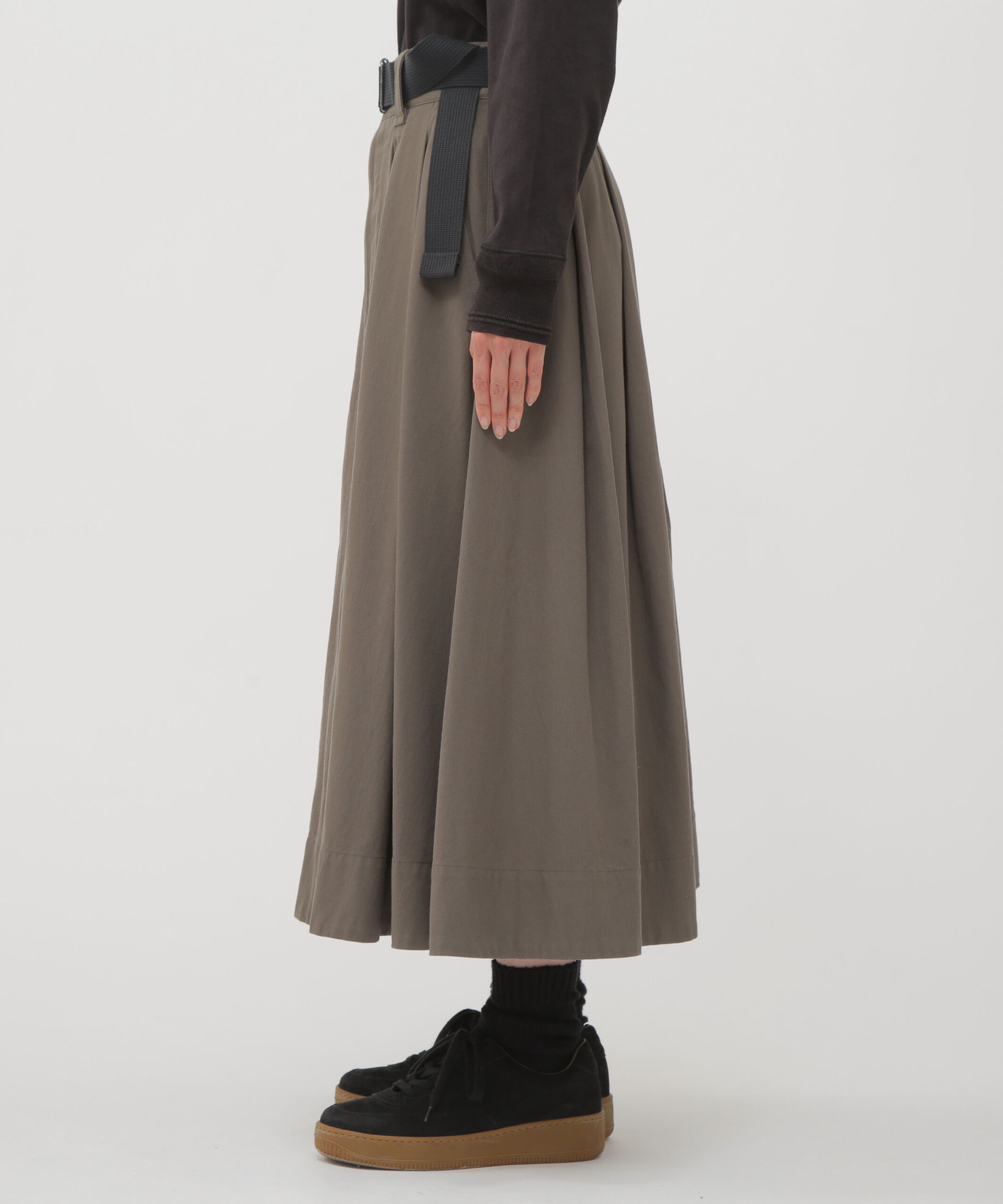 MHL.「WOOL COTTON TWILL SKIRT」|スカート|