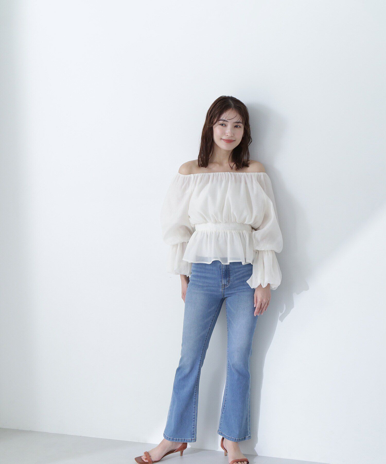  「スリムフレアデニムパンツ」|その他|