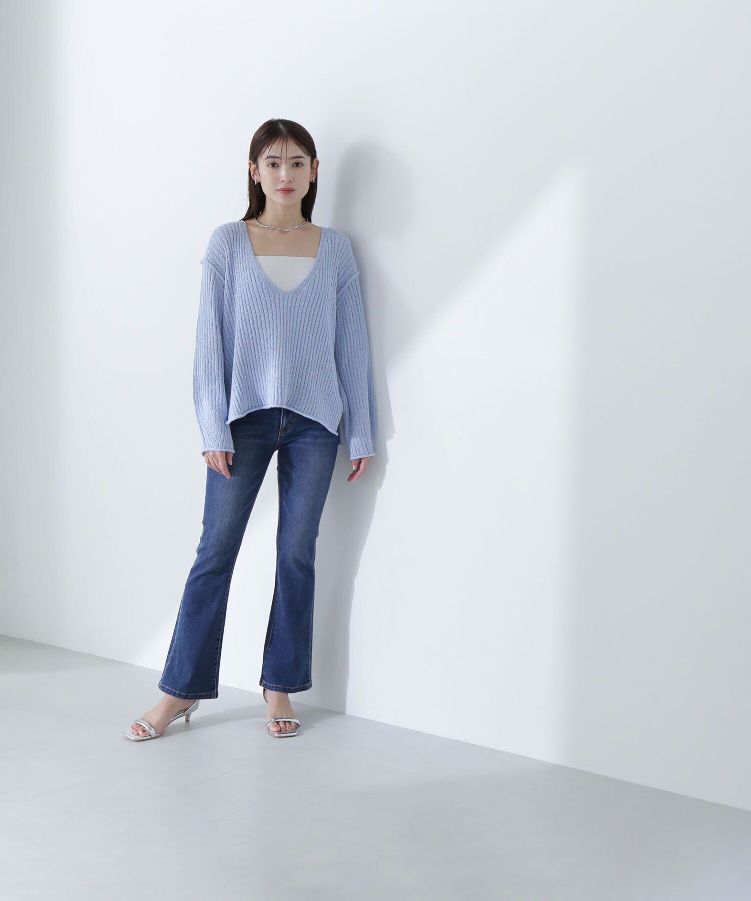  「スリムフレアデニムパンツ」|その他|