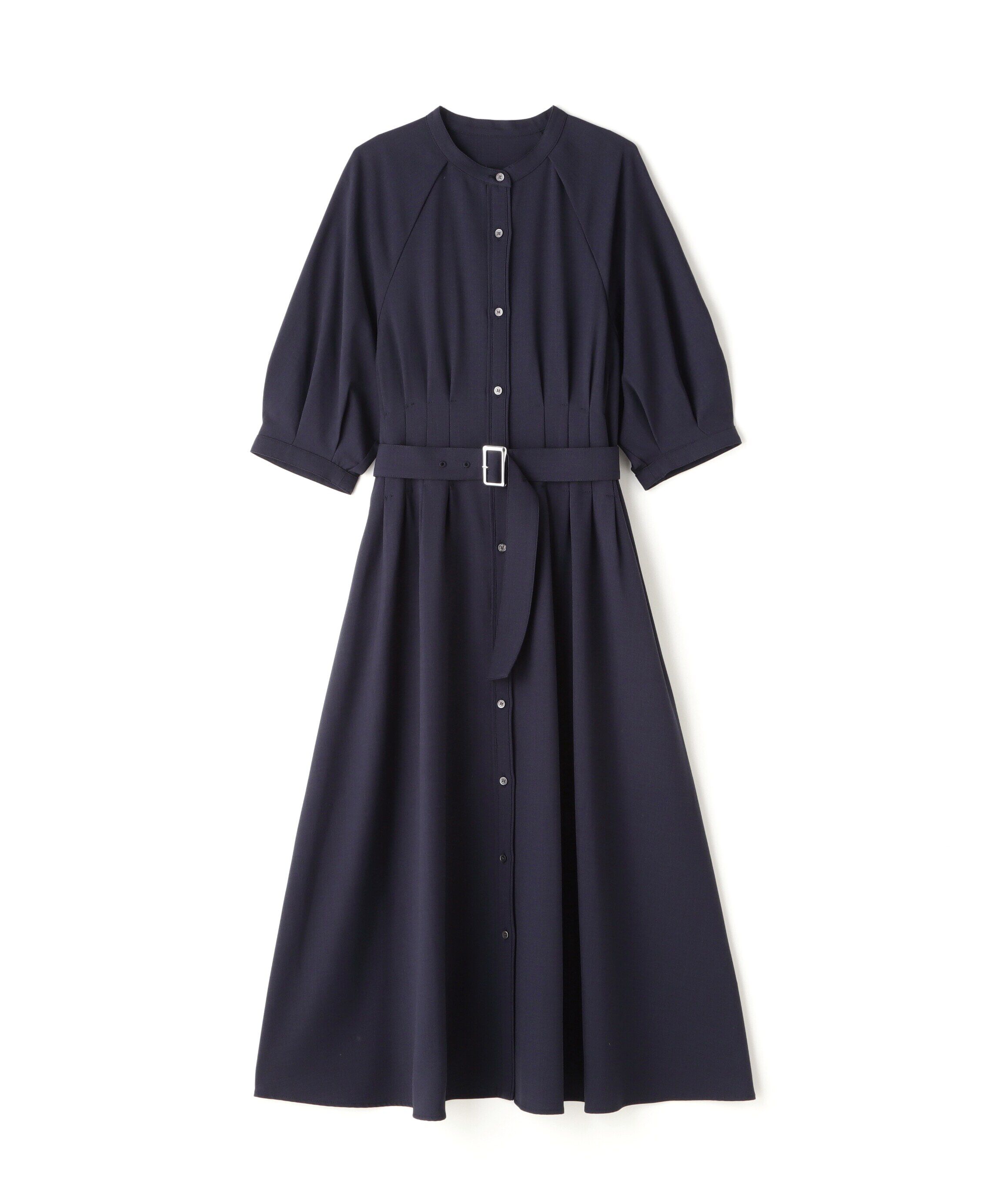  「ベルテッドフォルムスリーブワンピース」|ワンピース|