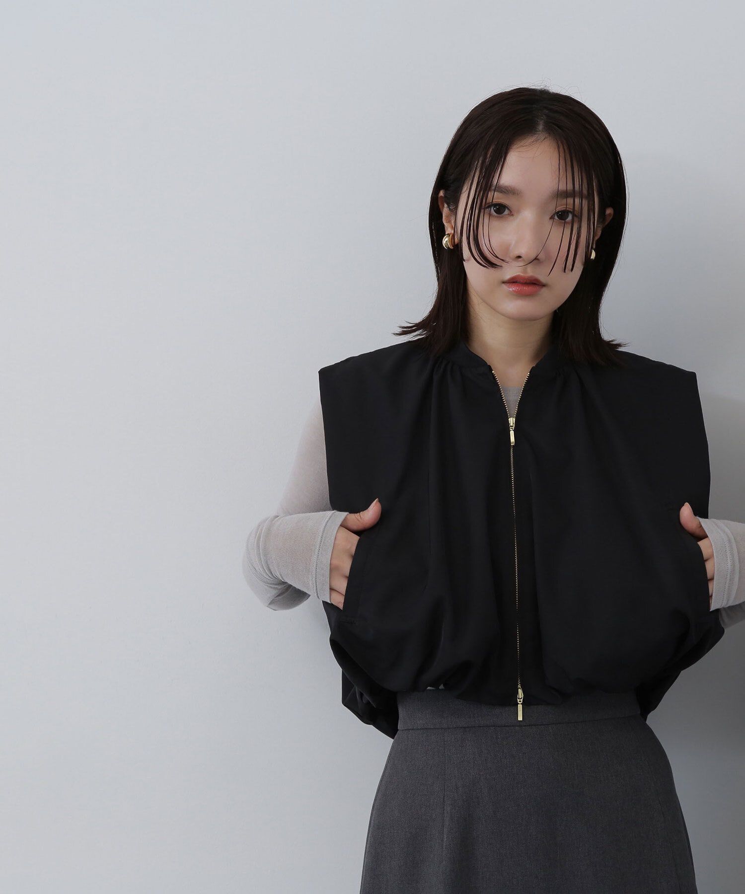  「MA-1コンパクトベスト」|ブルゾン・スタジャン|