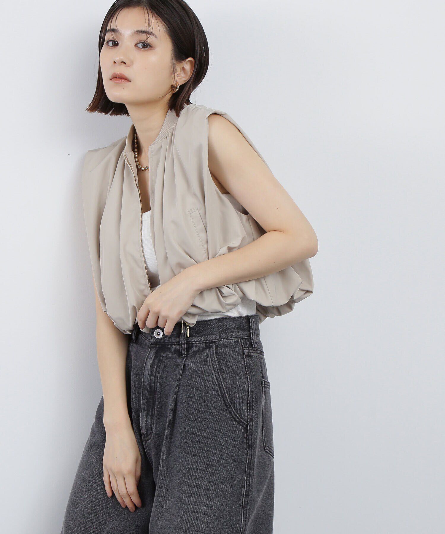  「MA-1コンパクトベスト」|ブルゾン・スタジャン|