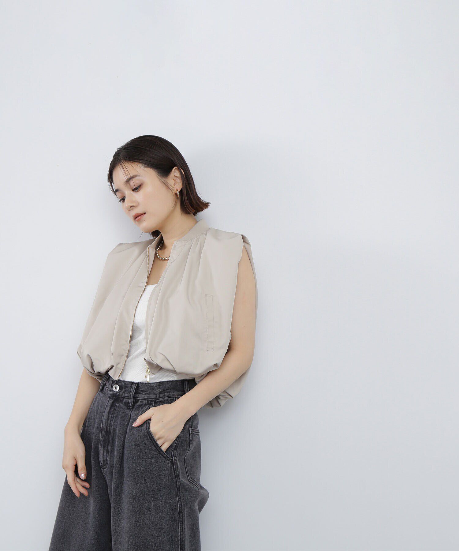  「MA-1コンパクトベスト」|ブルゾン・スタジャン|