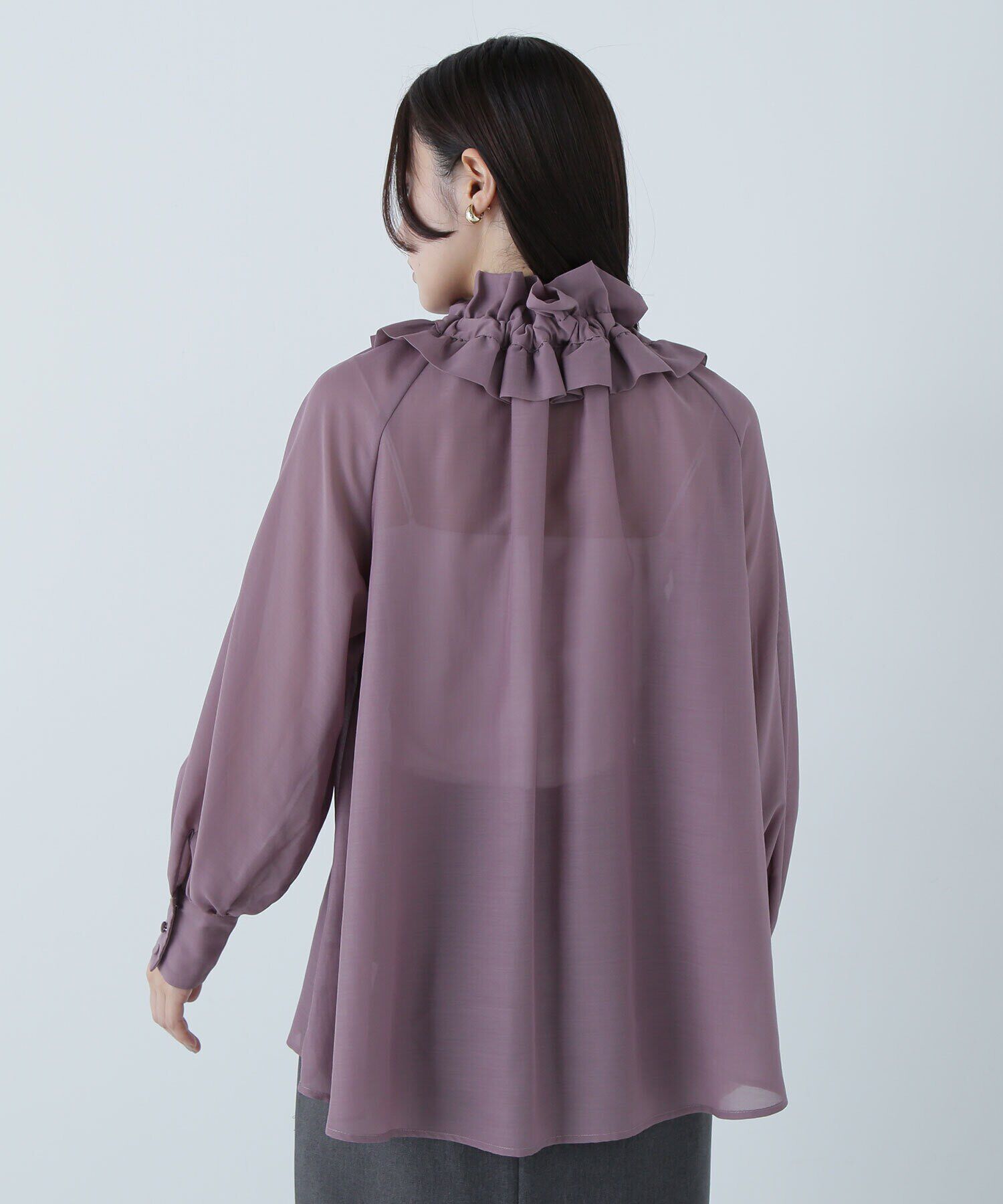  「ダブルフリルボウブラウス　24AW」|シャツ・ブラウス|