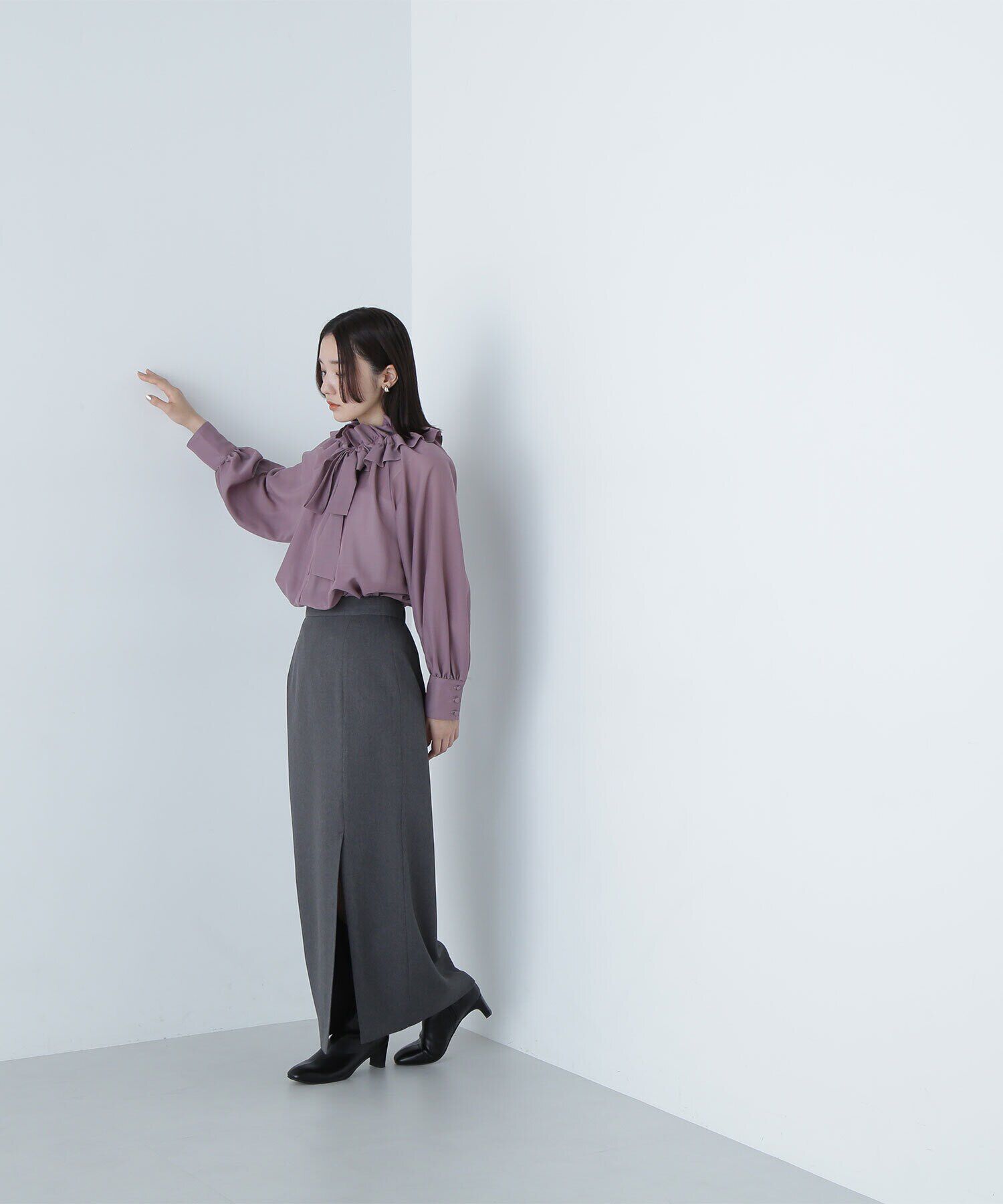  「ダブルフリルボウブラウス　24AW」|シャツ・ブラウス|