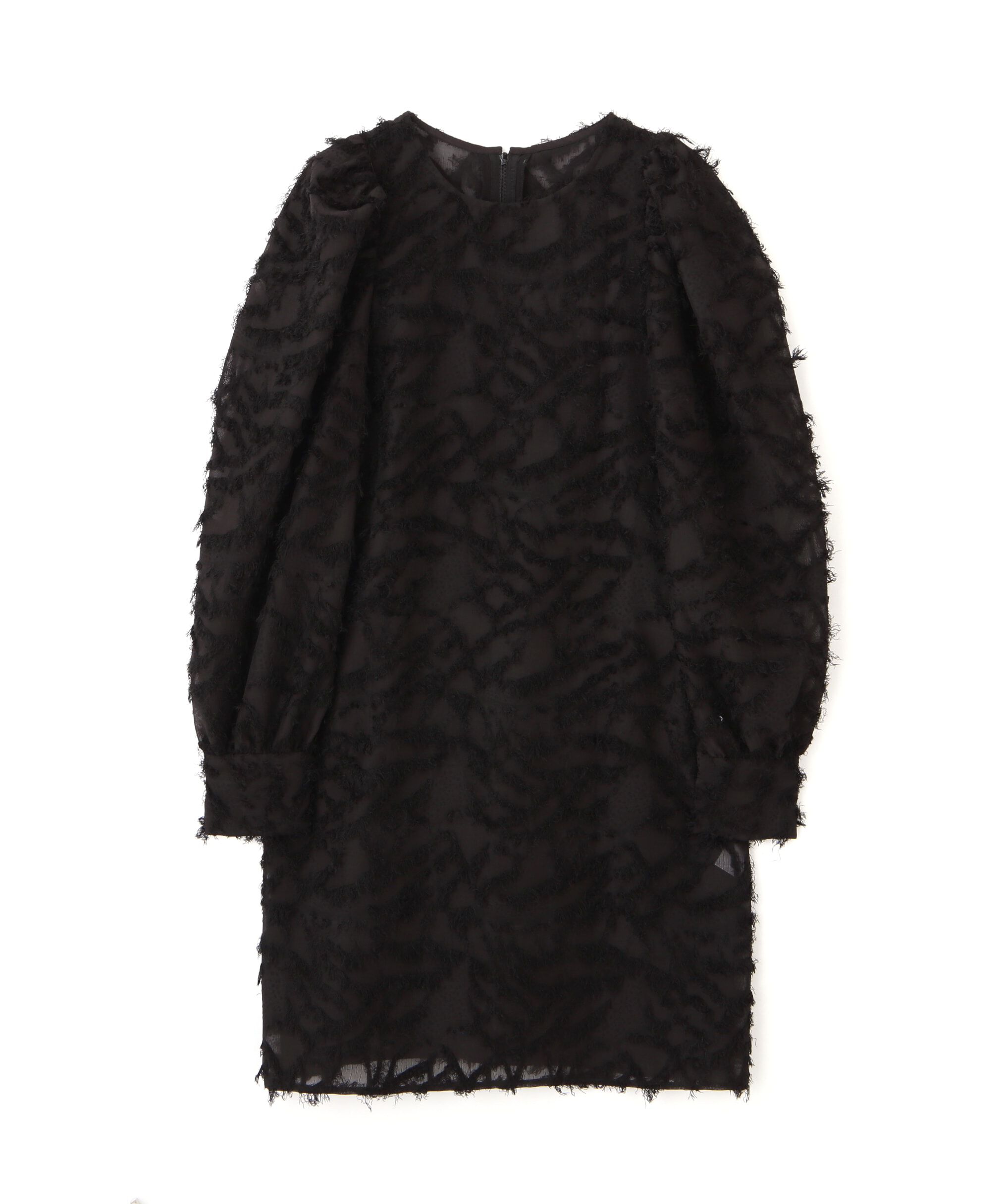  「フリンジジャガードミニワンピース」|ワンピース|