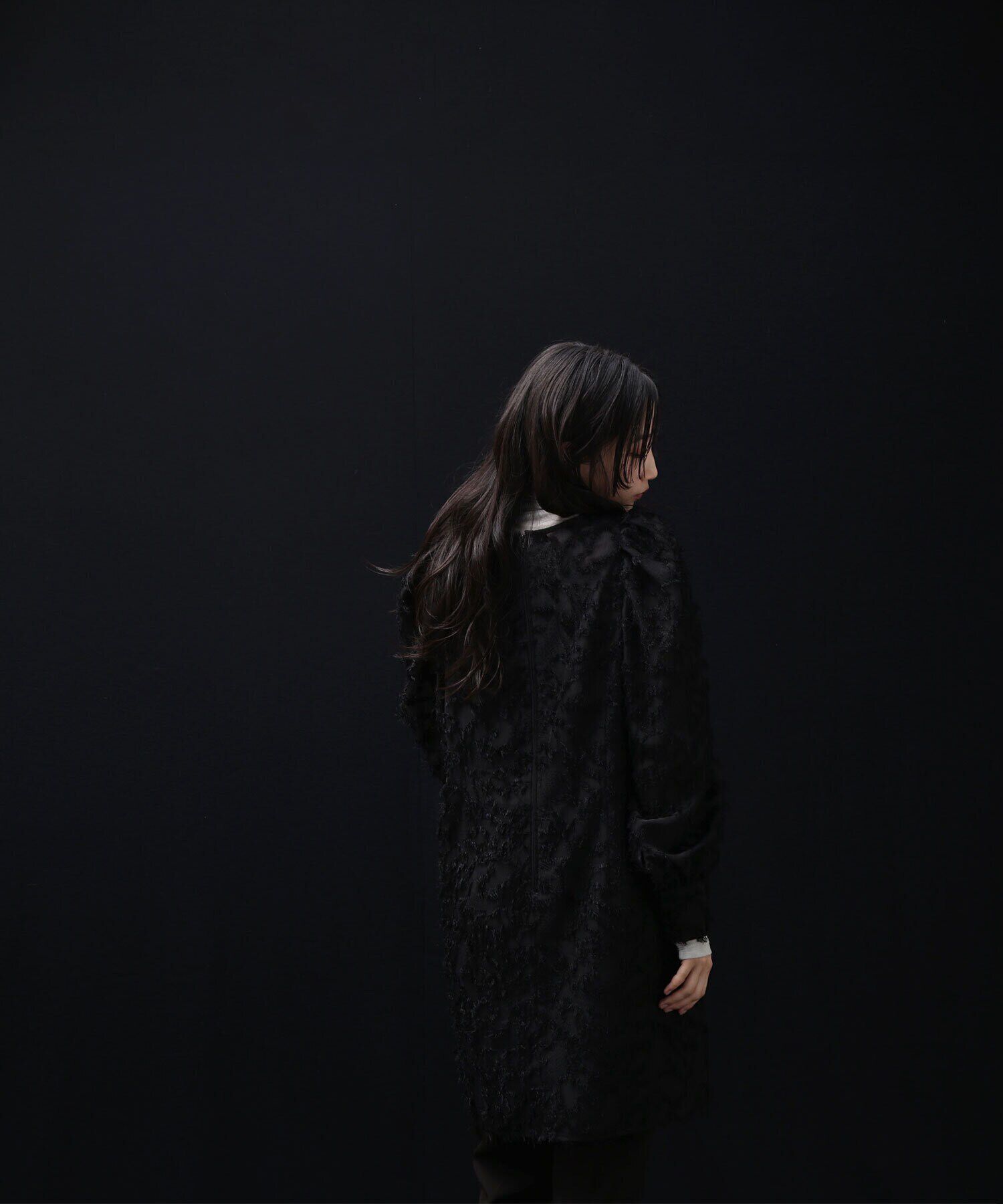  「フリンジジャガードミニワンピース」|ワンピース|