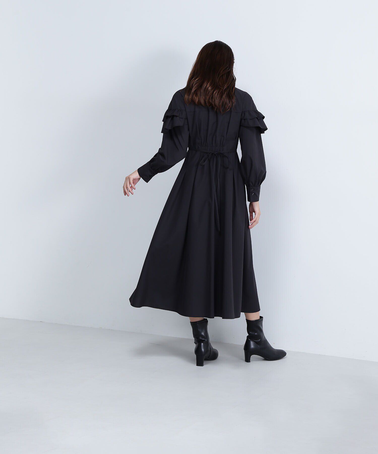  「ヨークフリルシャツワンピース　24AW」|ワンピース|