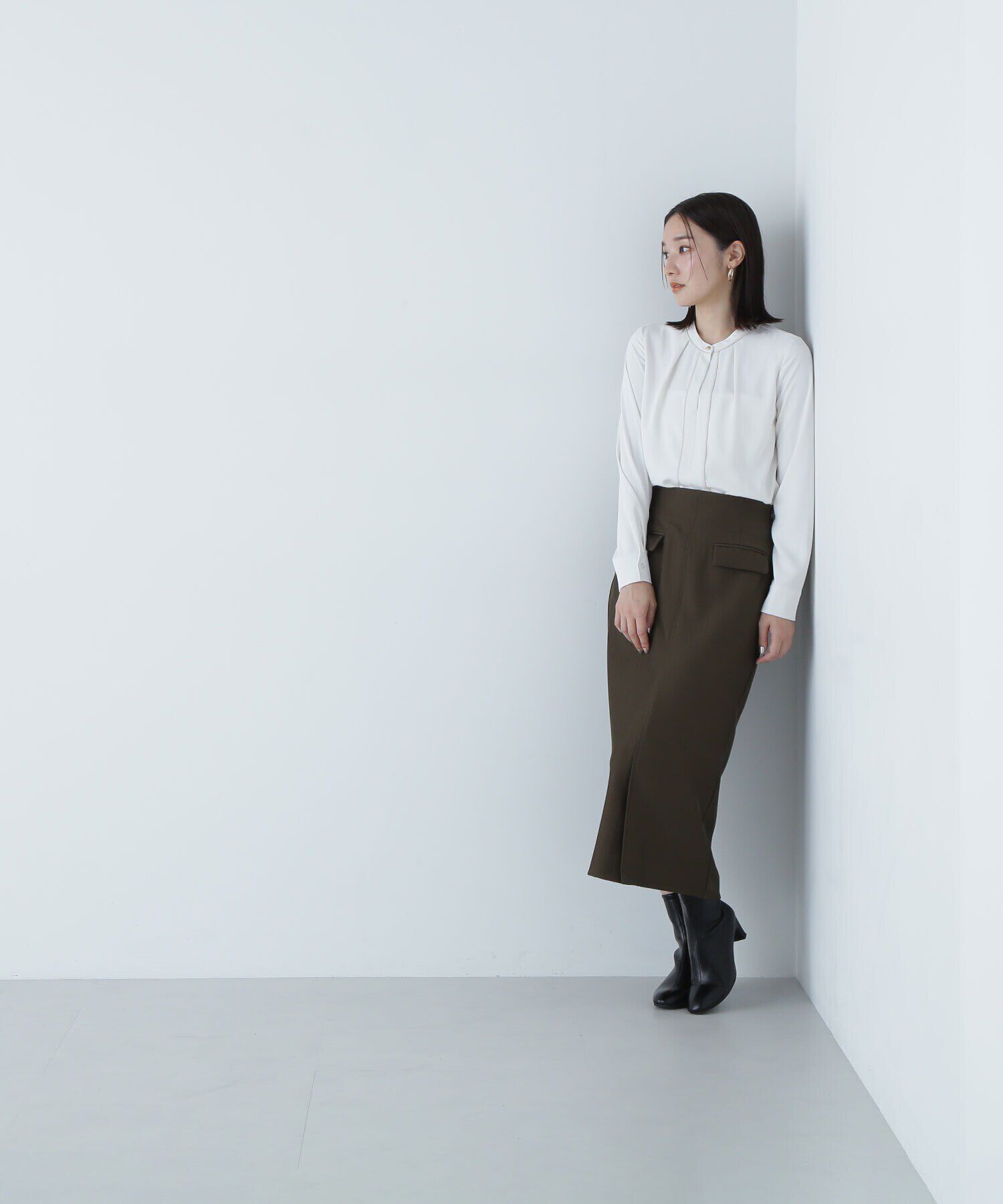  「フラップポケットタイトスカート」|スカート|