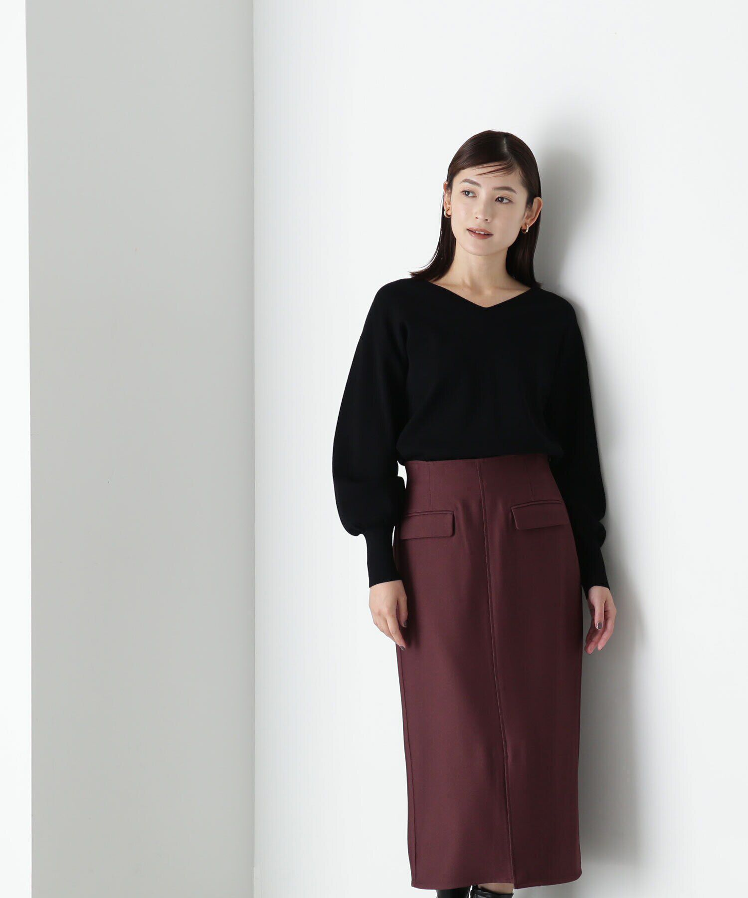  「フラップポケットタイトスカート」|スカート|