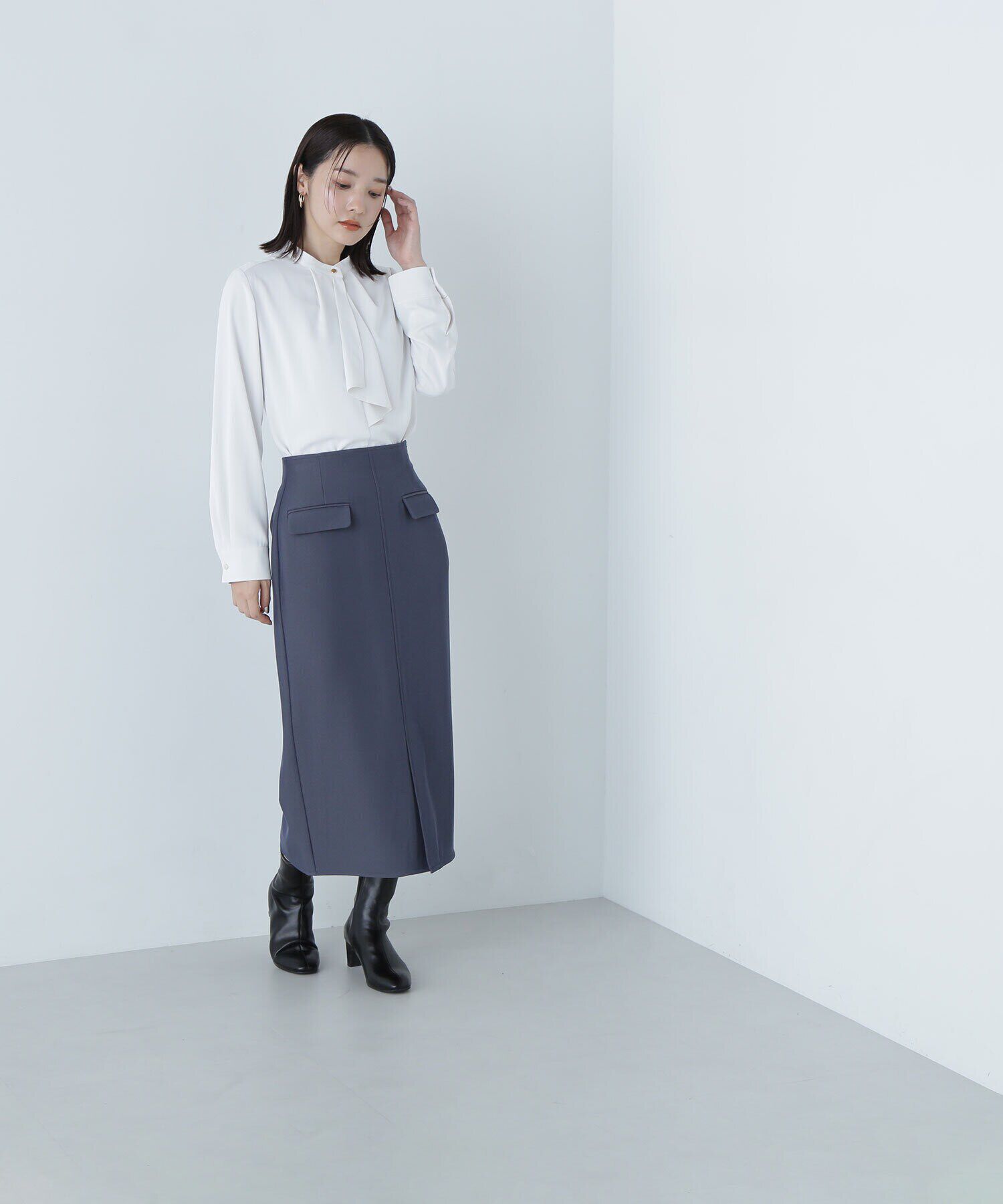  「フラップポケットタイトスカート」|スカート|
