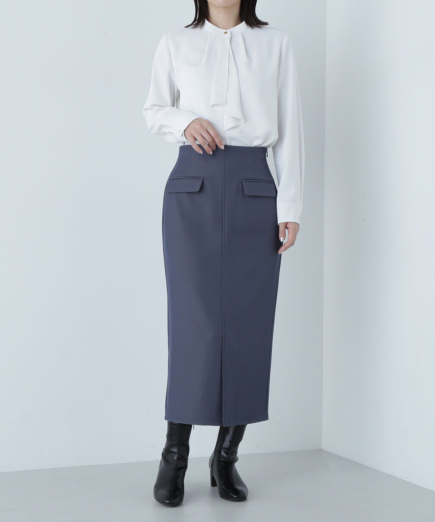  「フラップポケットタイトスカート」|スカート|