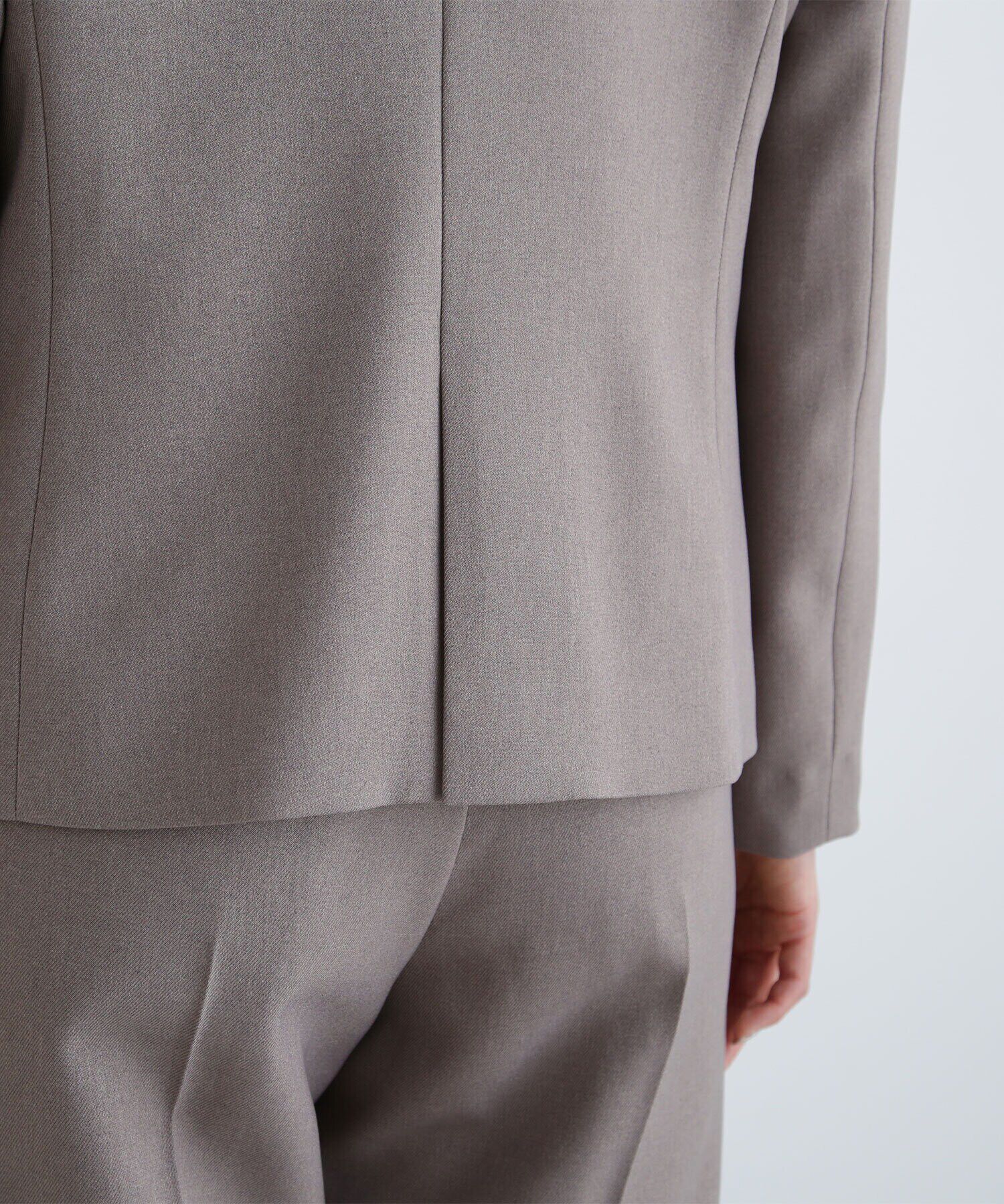  「＜ウーステッドライクツイルセットアップ＞ノーカラージャケット」|その他|