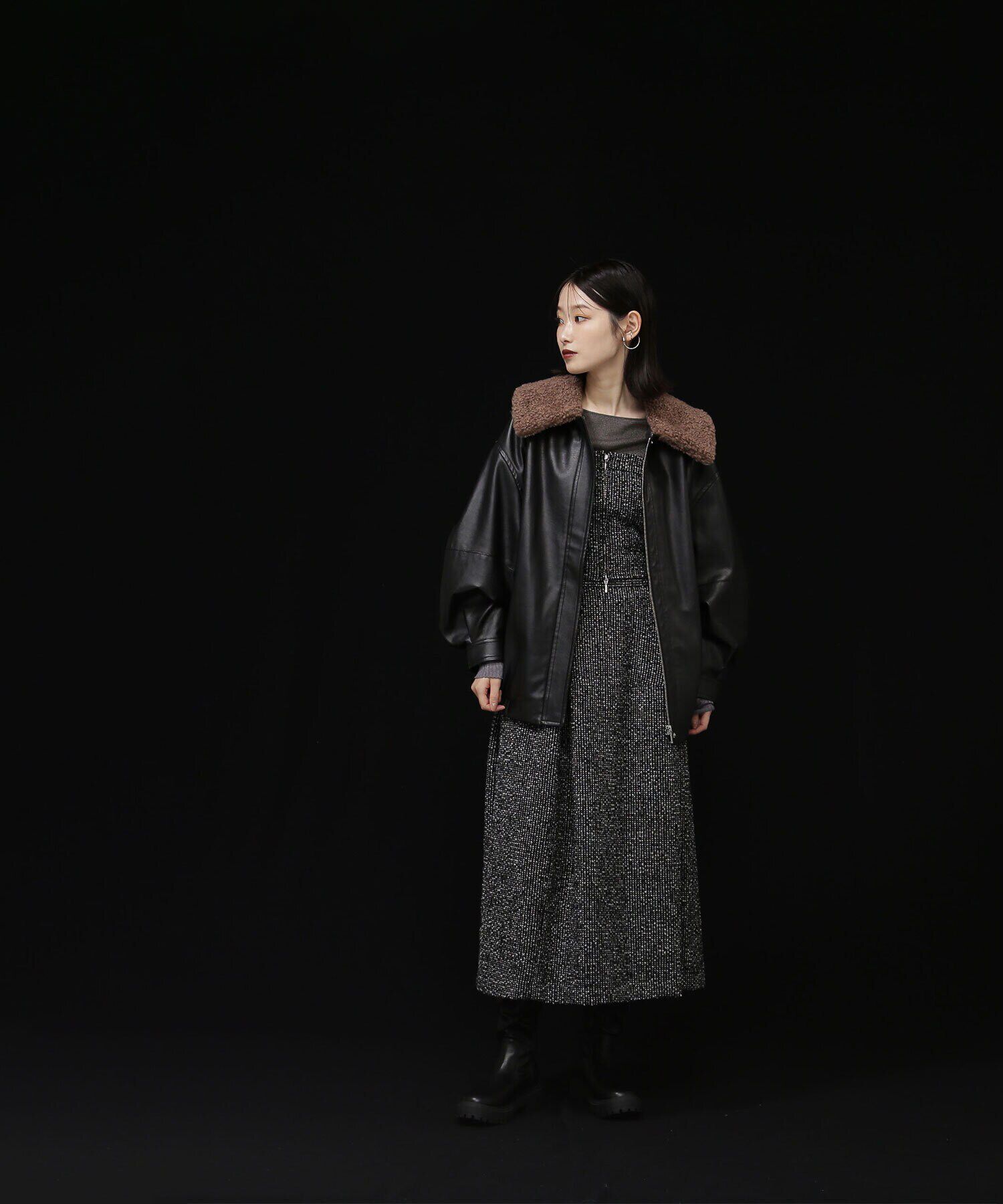  「ツイードコクーンスカート」|スカート|