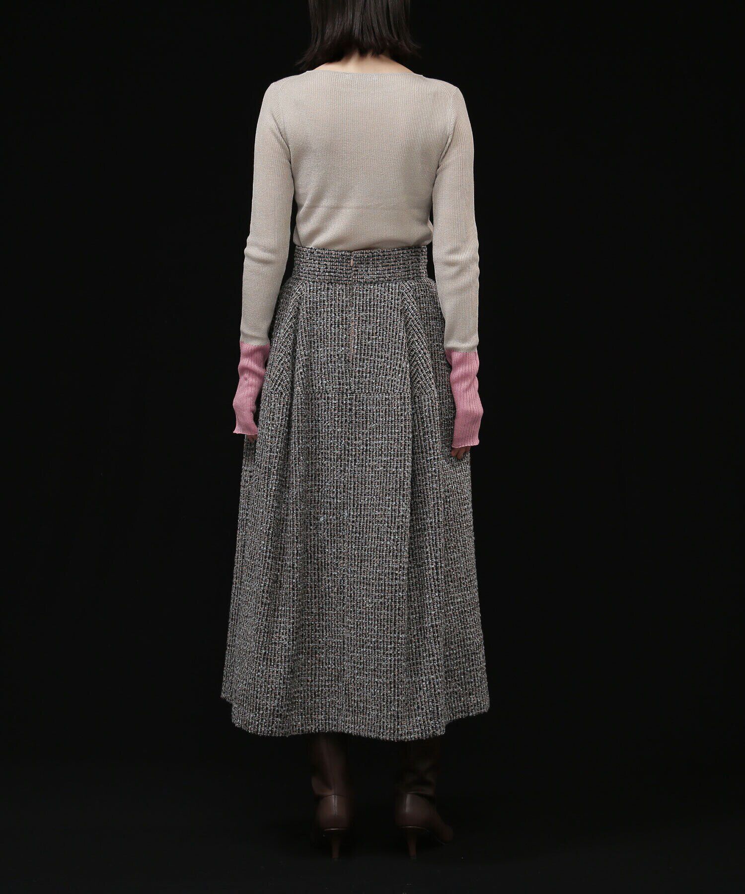  「ツイードコクーンスカート」|スカート|