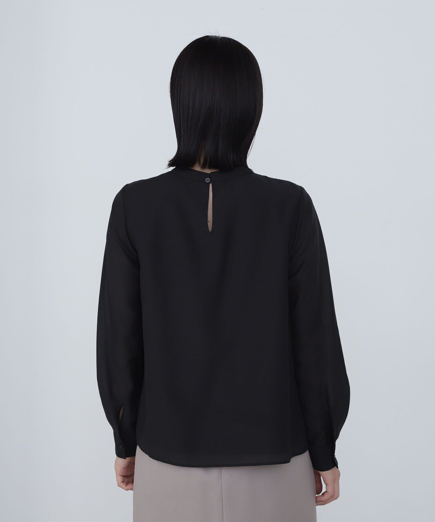  「バイカラーフリルラインブラウス」|シャツ・ブラウス|