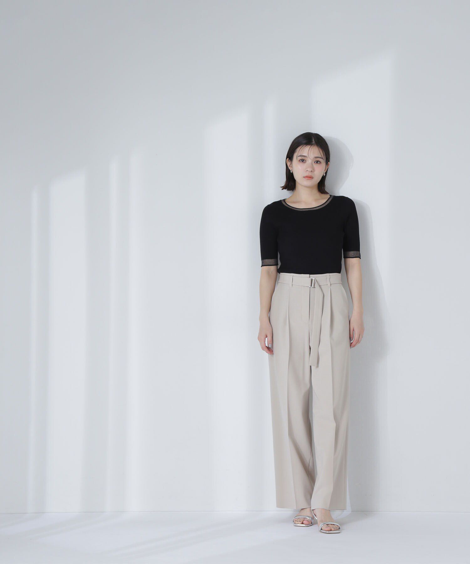  「シアースリーブリブニット」|ニット・セーター|