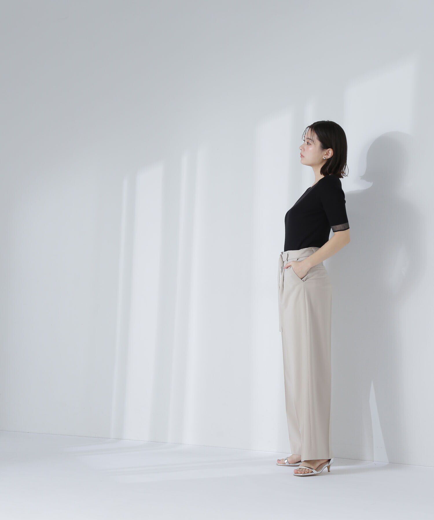  「シアースリーブリブニット」|ニット・セーター|