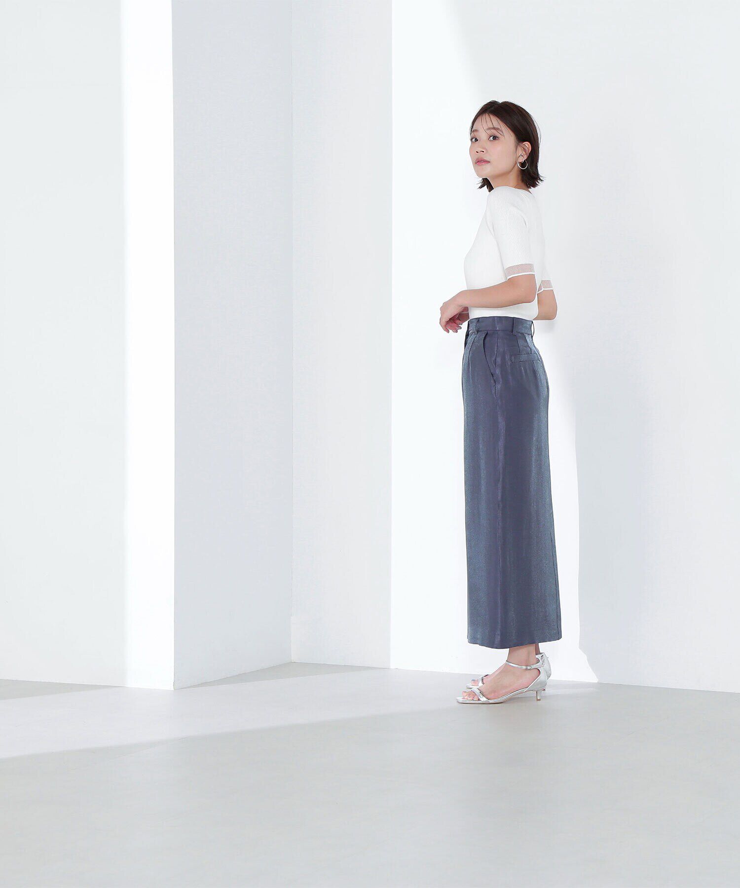  「シアースリーブリブニット」|ニット・セーター|