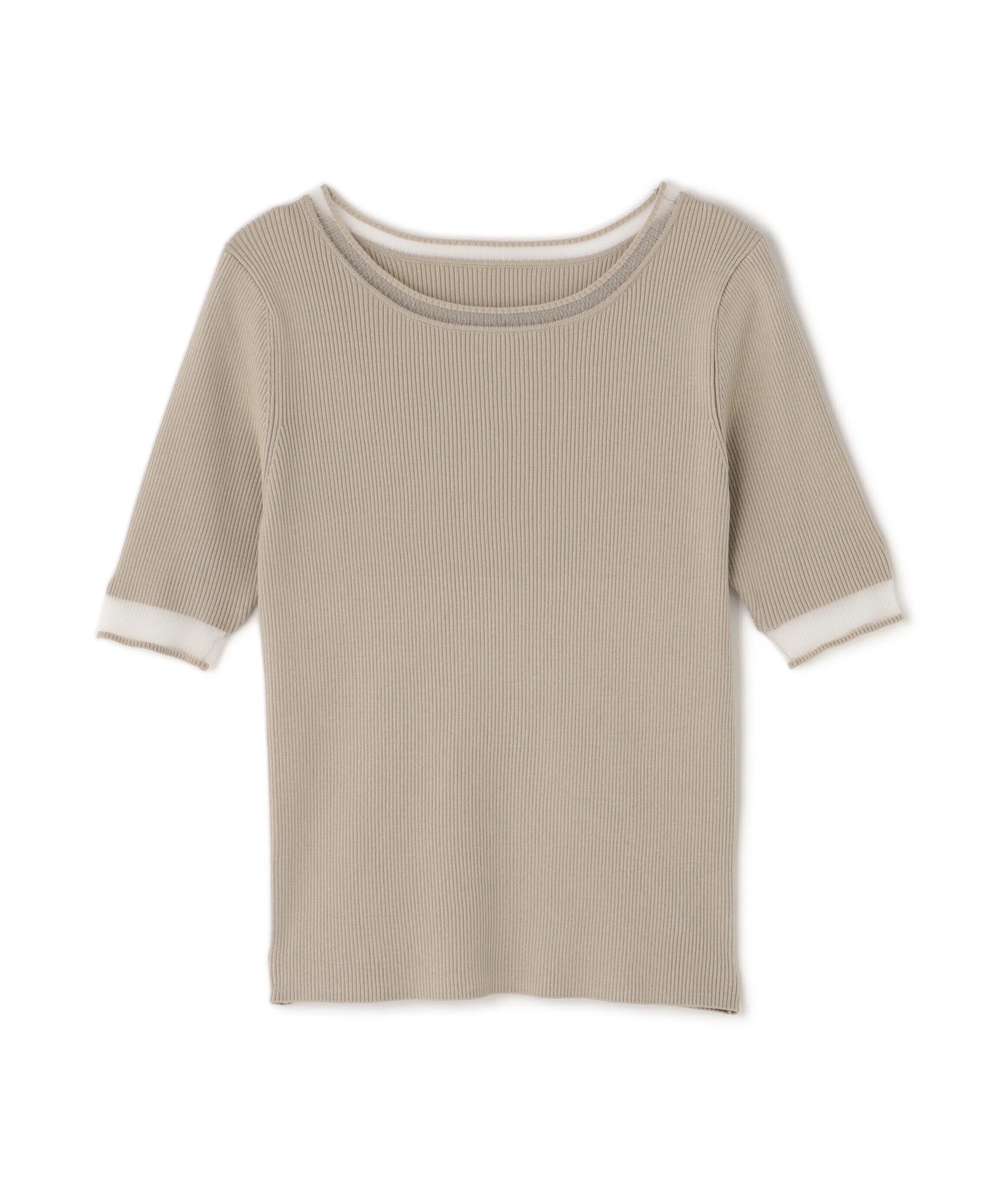  「シアースリーブリブニット」|ニット・セーター|