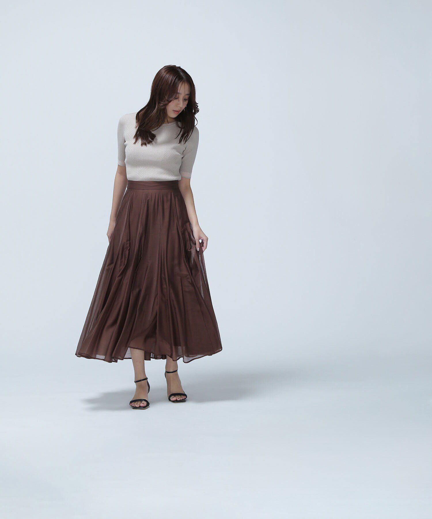  「シアースリーブリブニット」|ニット・セーター|