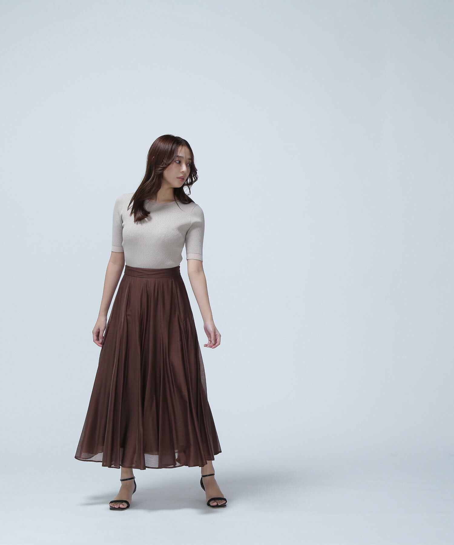  「シアースリーブリブニット」|ニット・セーター|