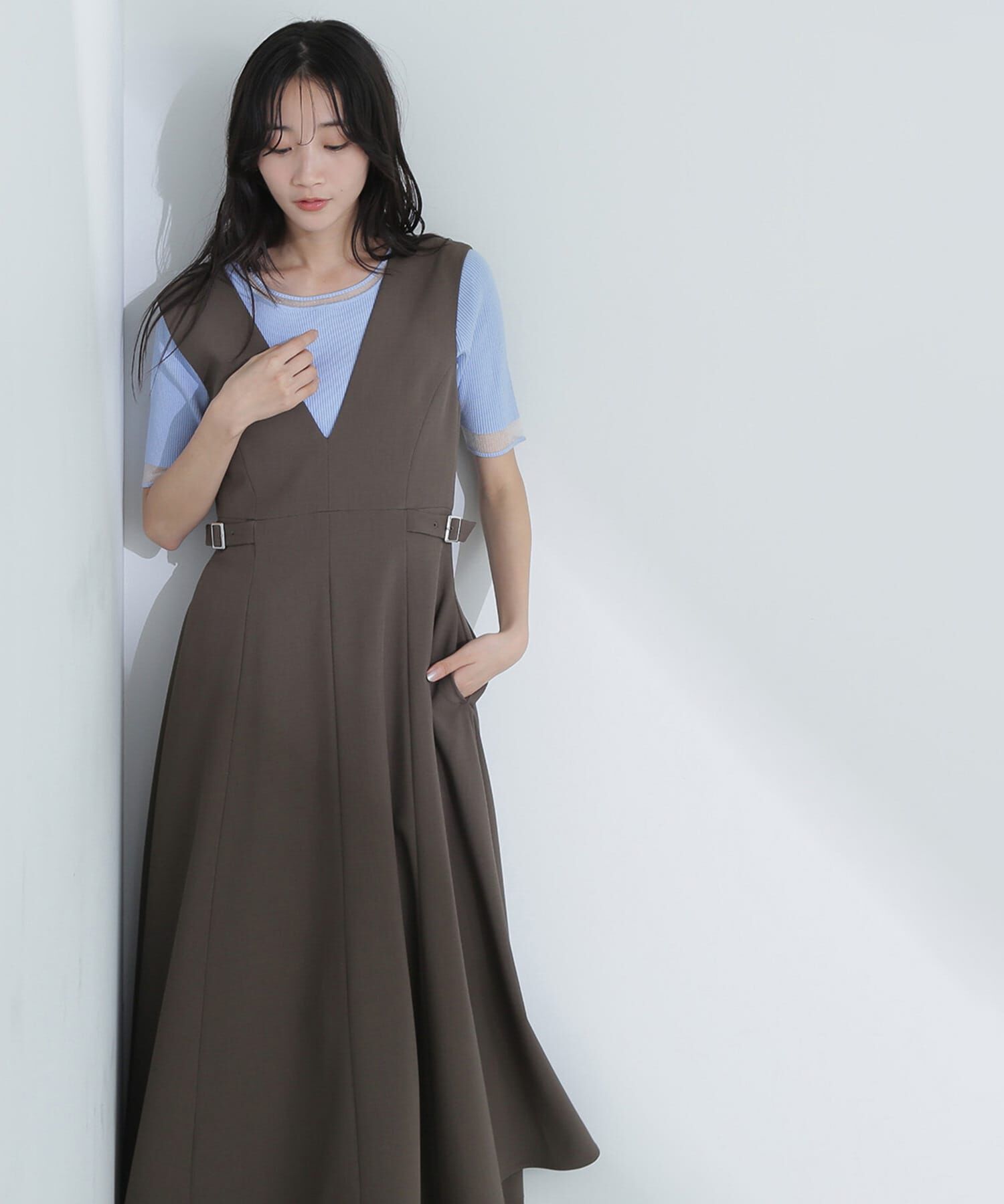  「シアースリーブリブニット」|ニット・セーター|