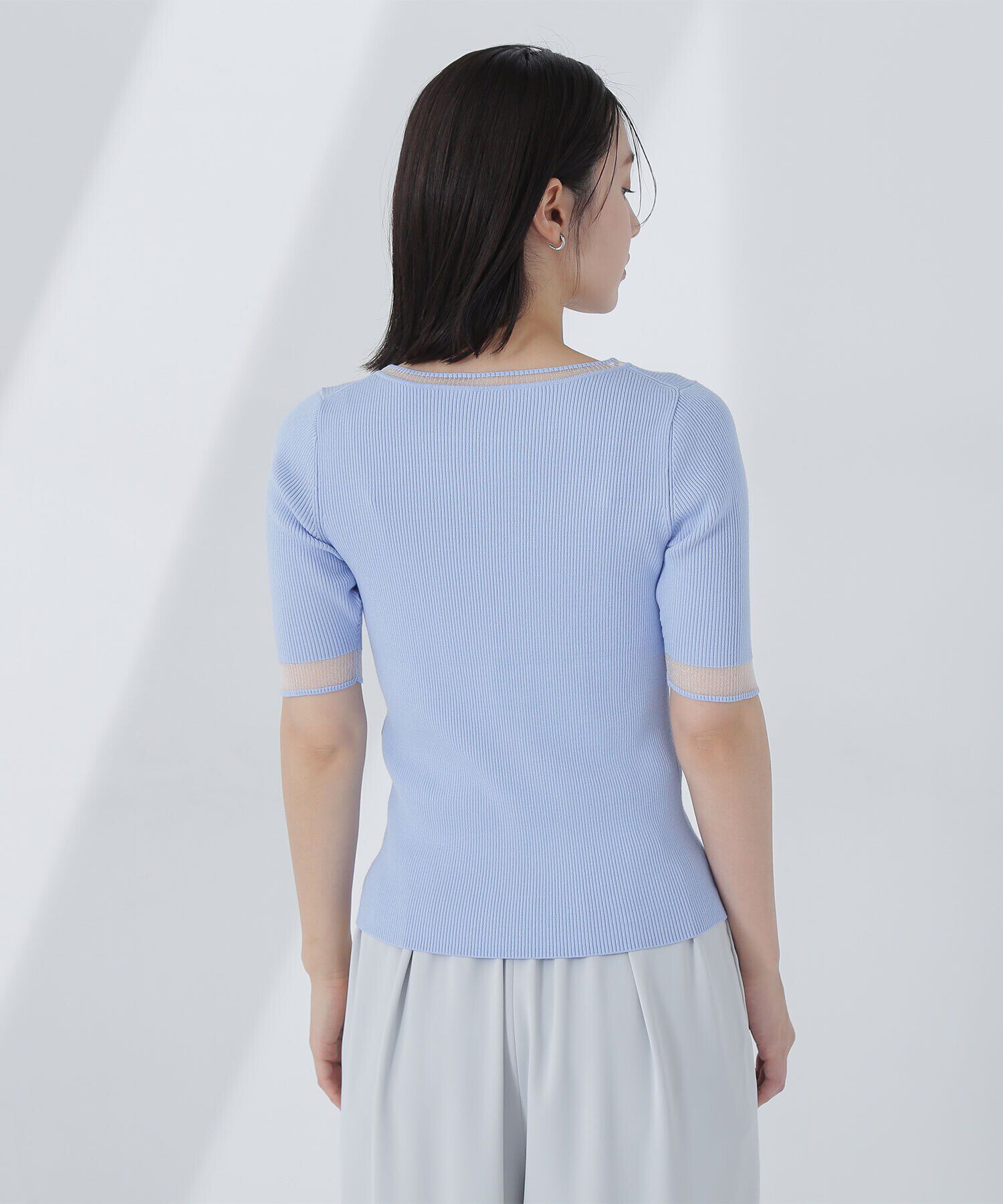  「シアースリーブリブニット」|ニット・セーター|