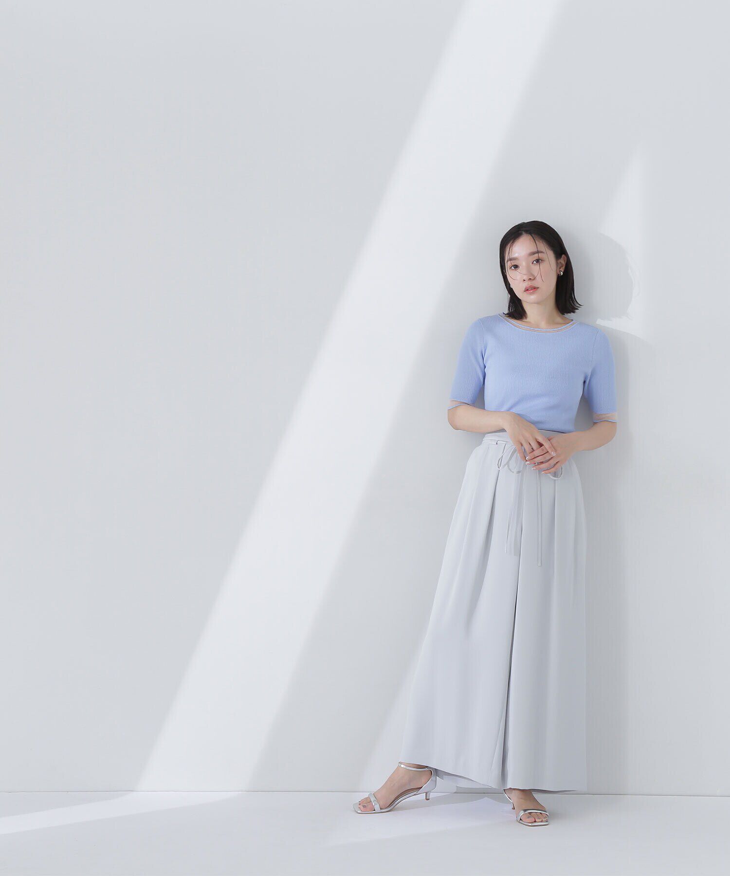  「シアースリーブリブニット」|ニット・セーター|