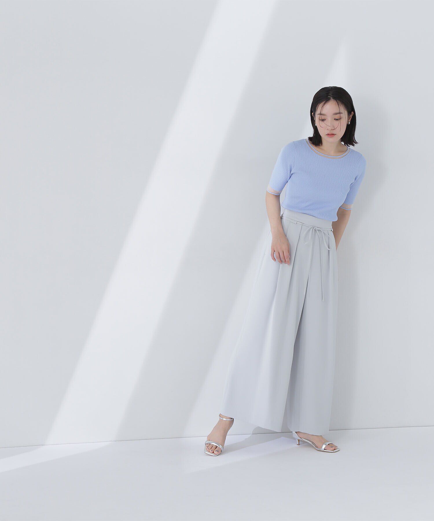  「シアースリーブリブニット」|ニット・セーター|