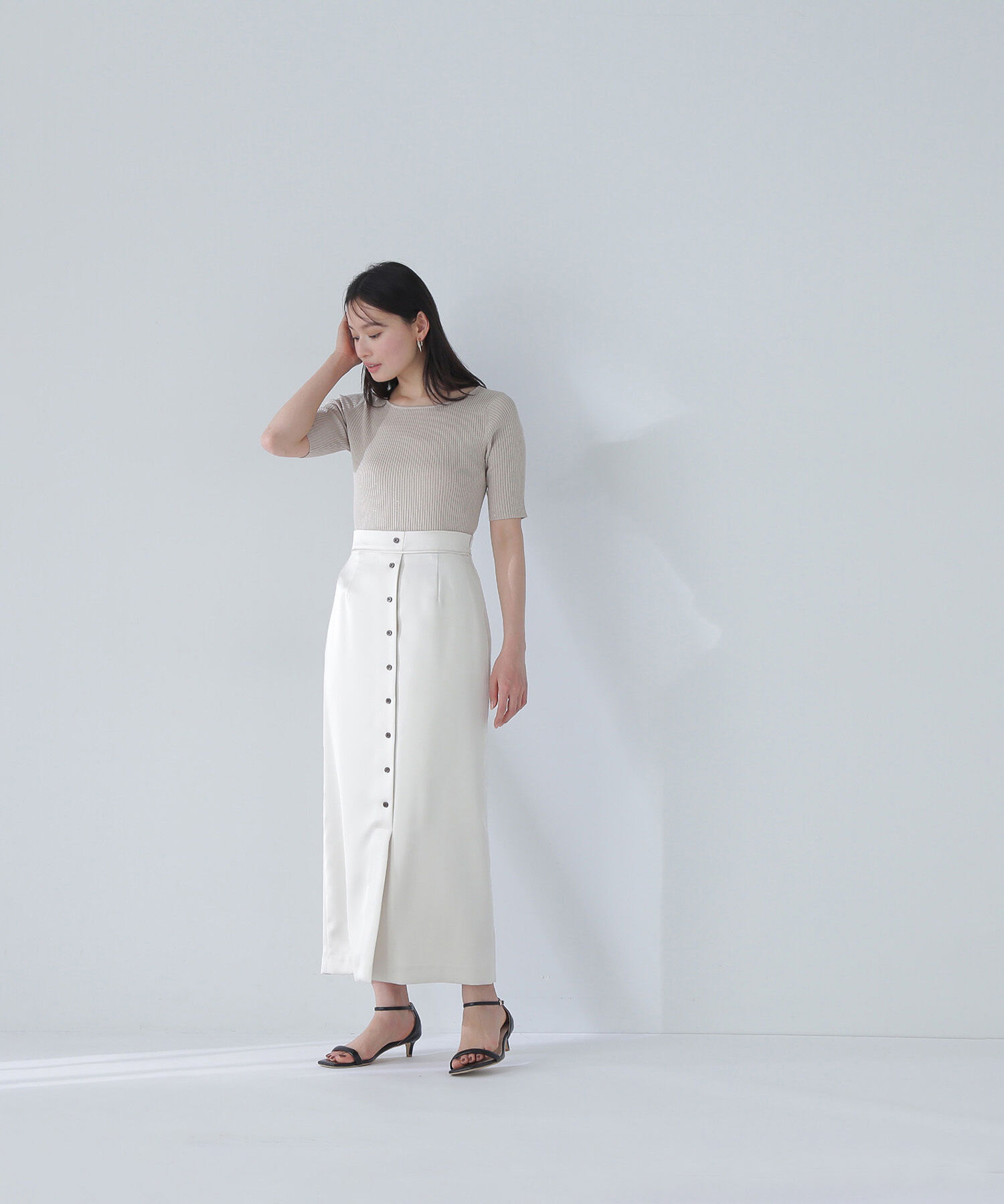  「スパンコールリブニット」|ニット・セーター|