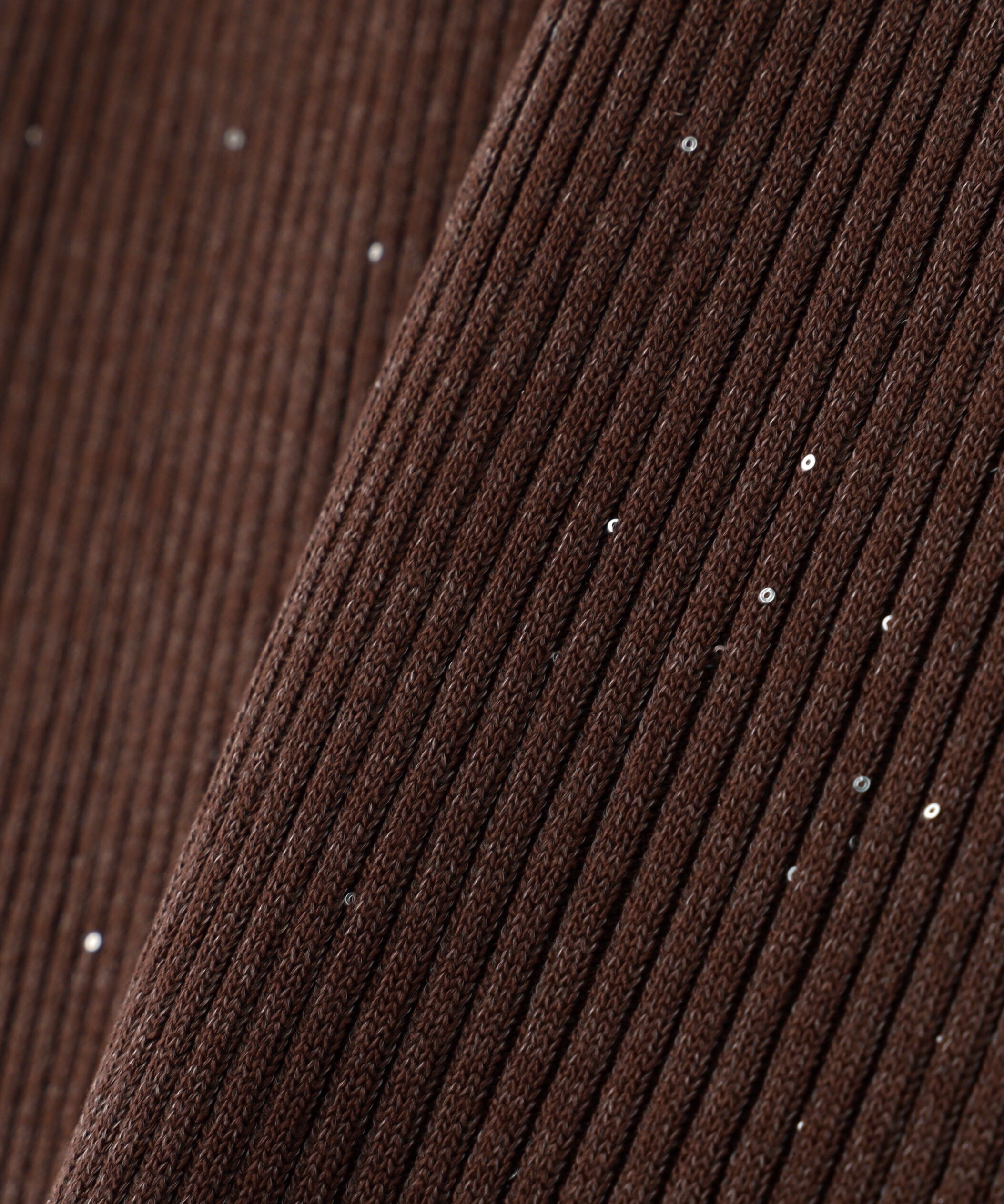  「スパンコールリブニット」|ニット・セーター|