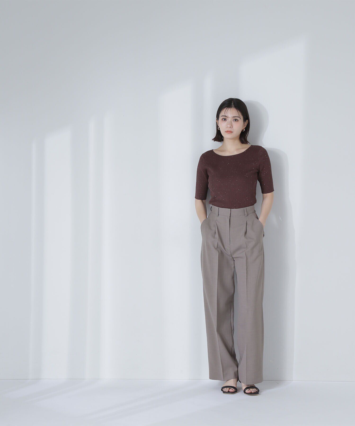  「スパンコールリブニット」|ニット・セーター|