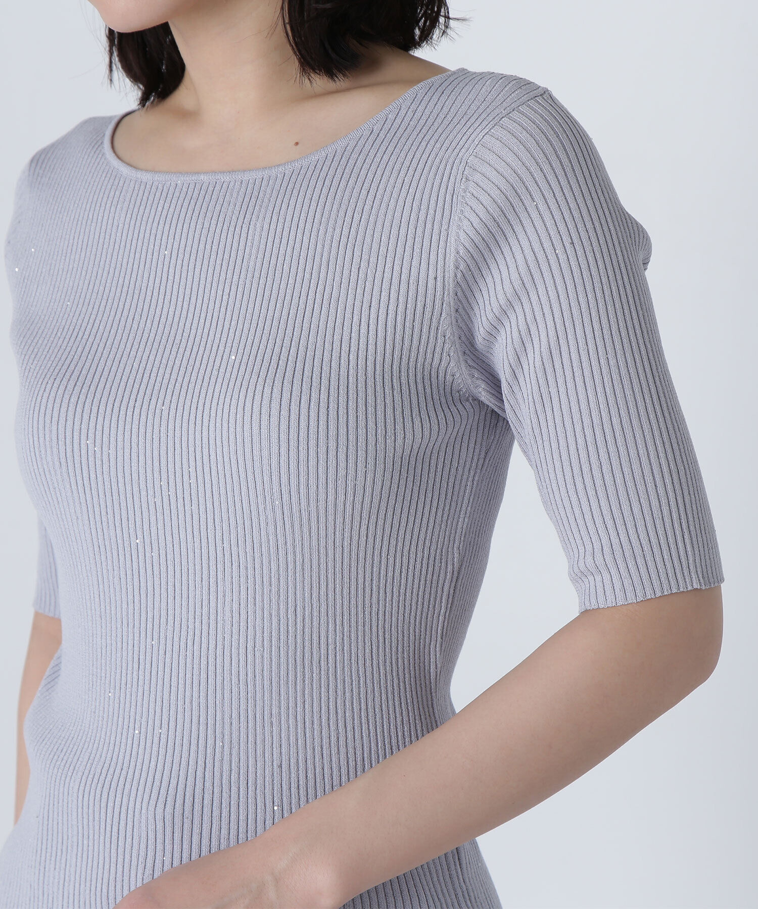  「スパンコールリブニット」|ニット・セーター|