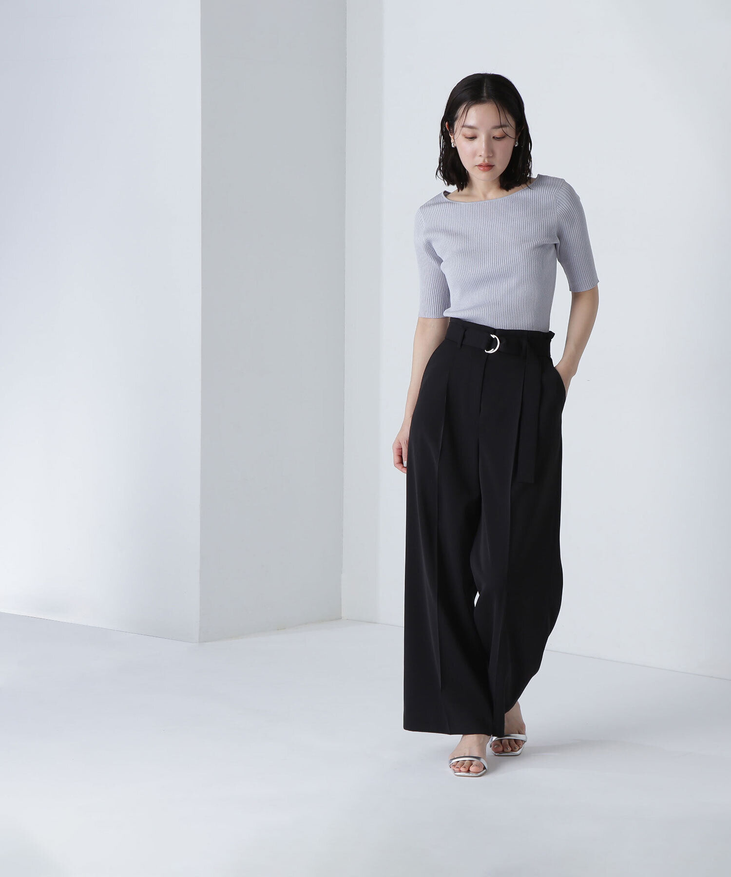  「スパンコールリブニット」|ニット・セーター|