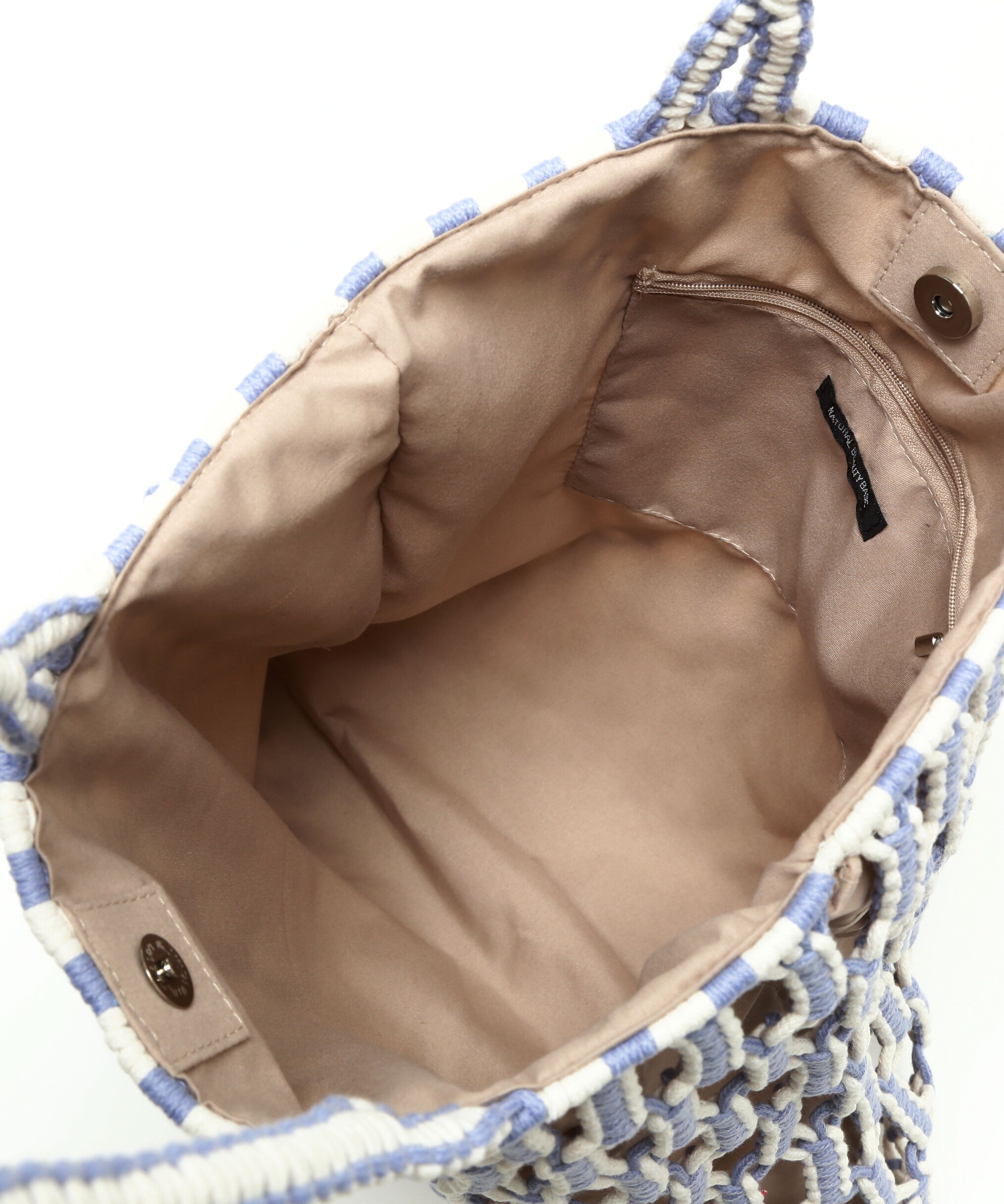  「バイカラーマクラメトートバッグ」|トートバッグ|