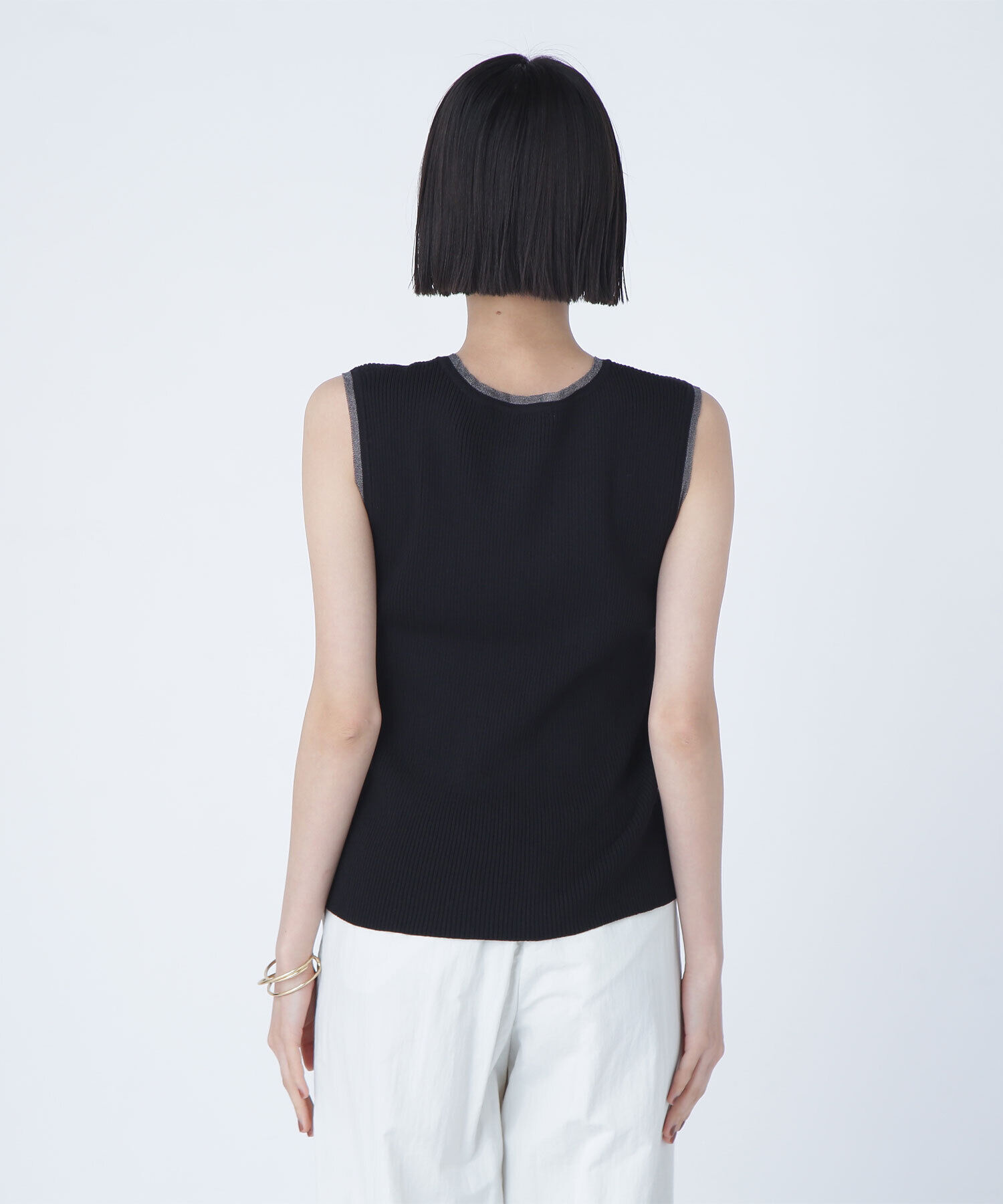  「シアートリミングリブニット」|ニット・セーター|