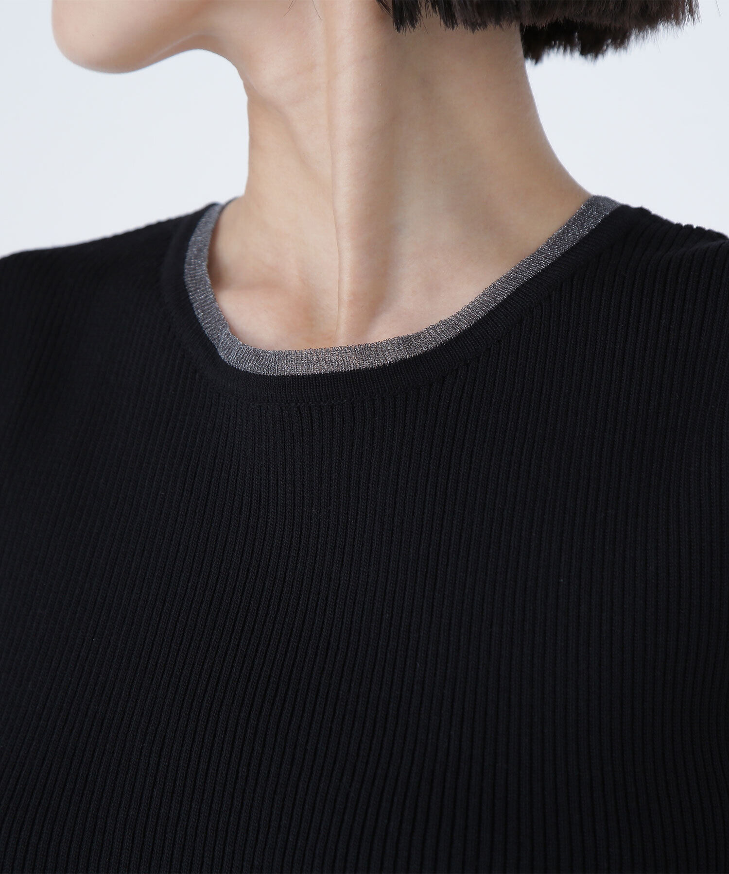  「シアートリミングリブニット」|ニット・セーター|