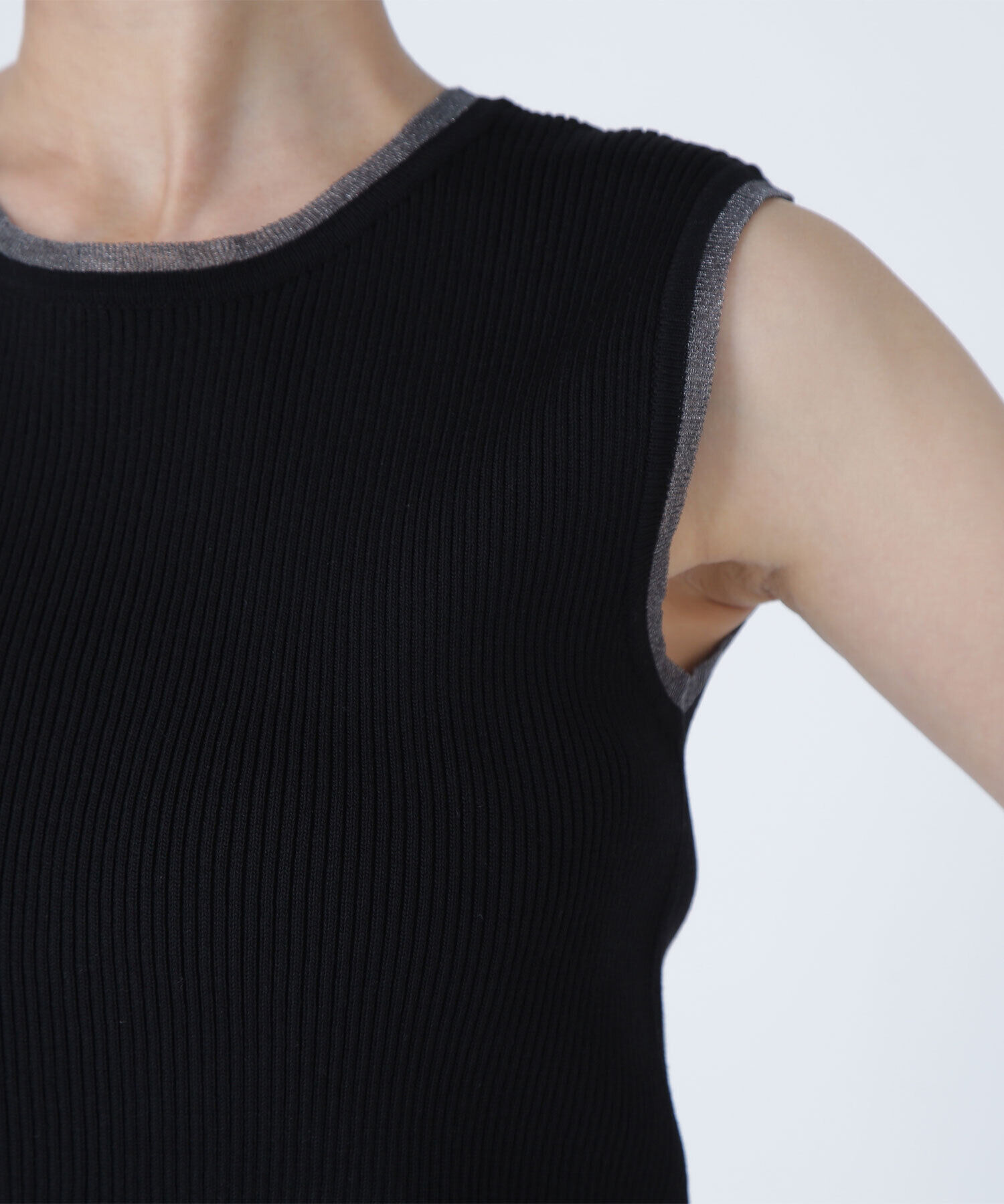  「シアートリミングリブニット」|ニット・セーター|